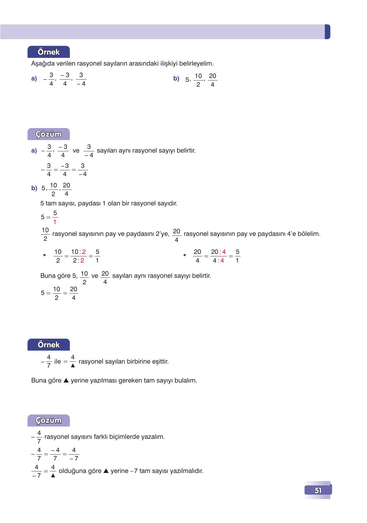 7. Sınıf Edat Yayınları Matematik Ders Kitabı Sayfa 51 Cevapları 7. Sınıf Edat Yayınları Matematik Ders Kitabı Sayfa 51 Cevapları