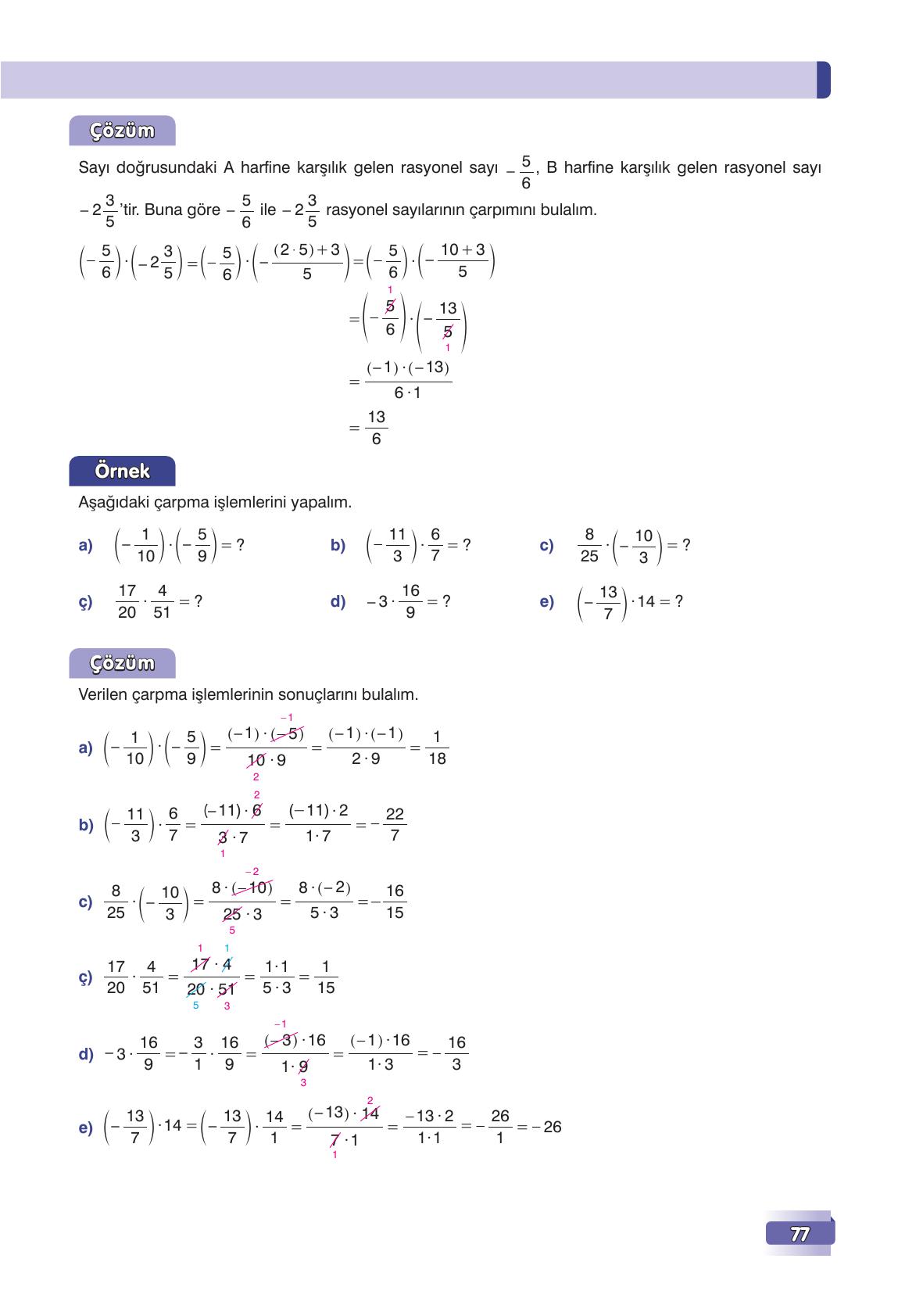 7. Sınıf Edat Yayınları Matematik Ders Kitabı Sayfa 77 Cevapları 7. Sınıf Edat Yayınları Matematik Ders Kitabı Sayfa 77 Cevapları