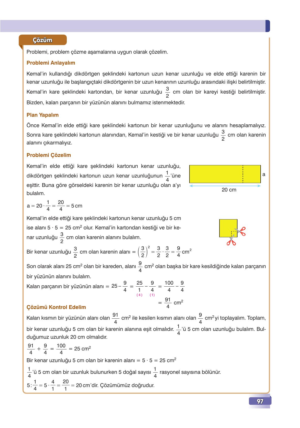 7. Sınıf Edat Yayınları Matematik Ders Kitabı Sayfa 97 Cevapları 7. Sınıf Edat Yayınları Matematik Ders Kitabı Sayfa 97 Cevapları
