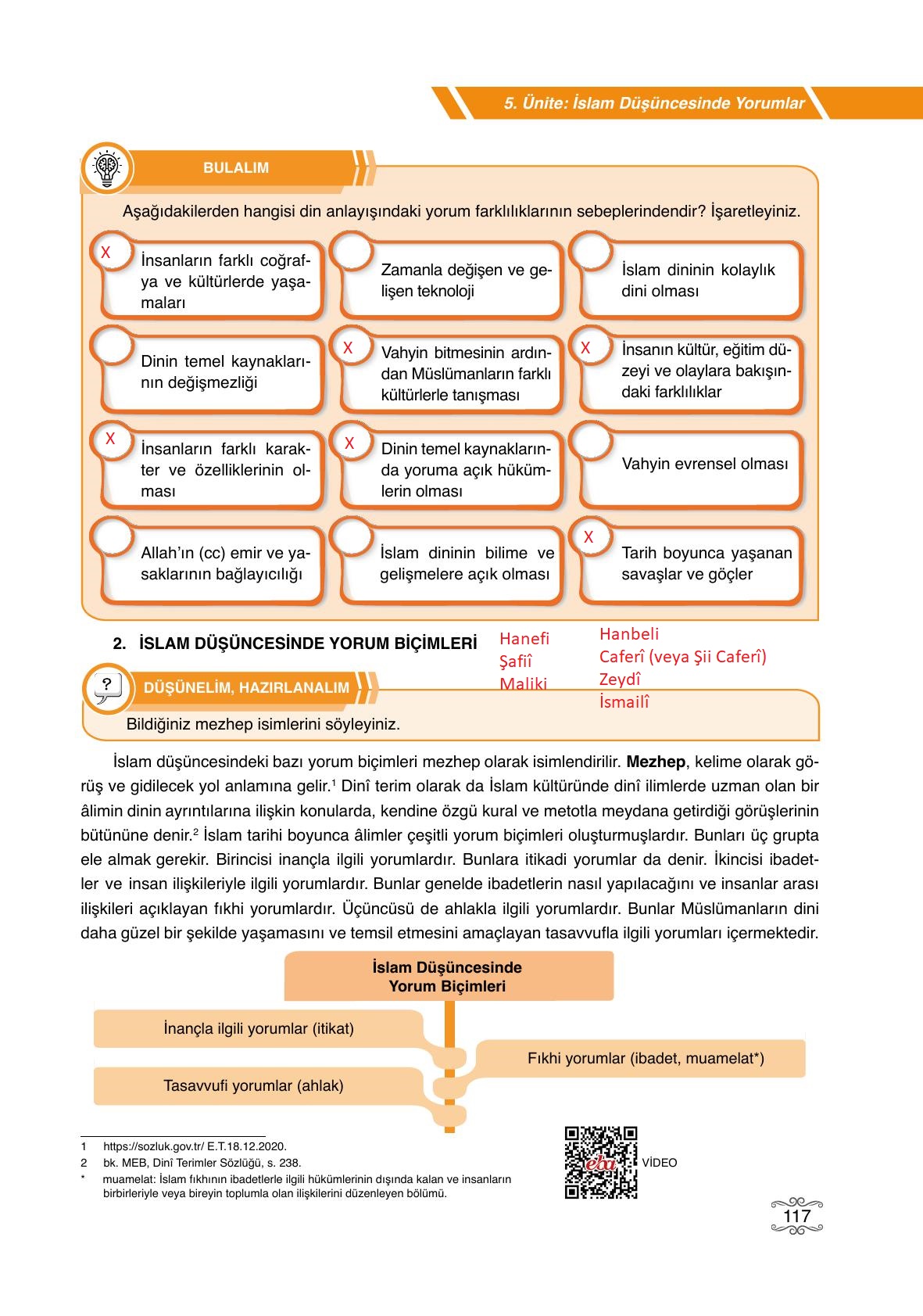 7. Sınıf Erkad Yayıncılık Din Kültürü Ve Ahlak Bilgisi Ders Kitabı Sayfa 117 Cevapları