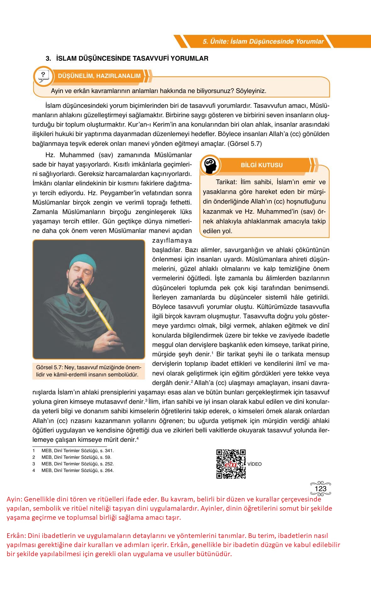 7. Sınıf Erkad Yayıncılık Din Kültürü Ve Ahlak Bilgisi Ders Kitabı Sayfa 123 Cevapları