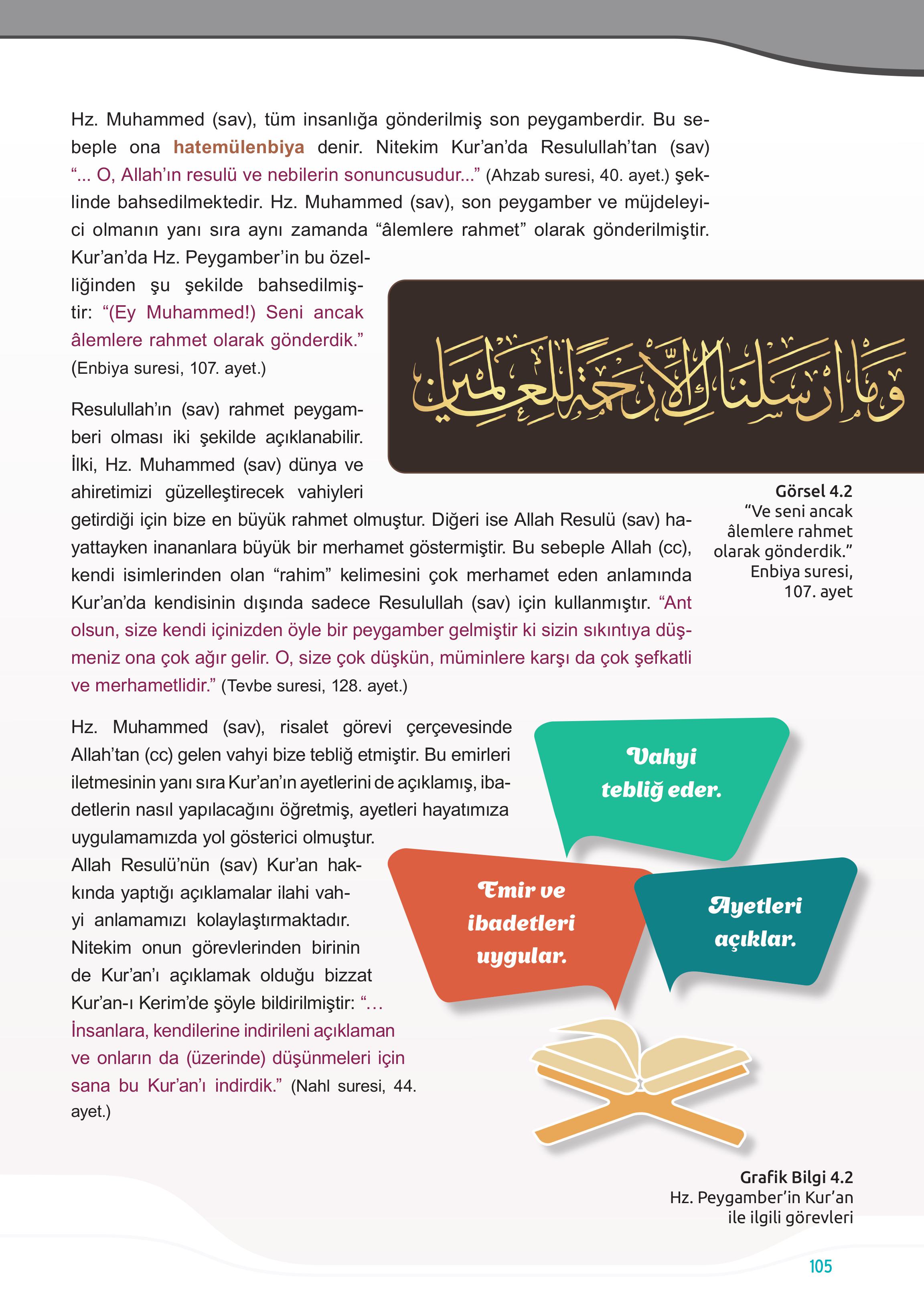 7. Sınıf Meb Yayınları Din Kültürü Ve Ahlak Bilgisi Ders Kitabı Sayfa 105 Cevapları 7. Sınıf Meb Yayınları Din Kültürü Ve Ahlak Bilgisi Ders Kitabı Sayfa 105 Cevapları