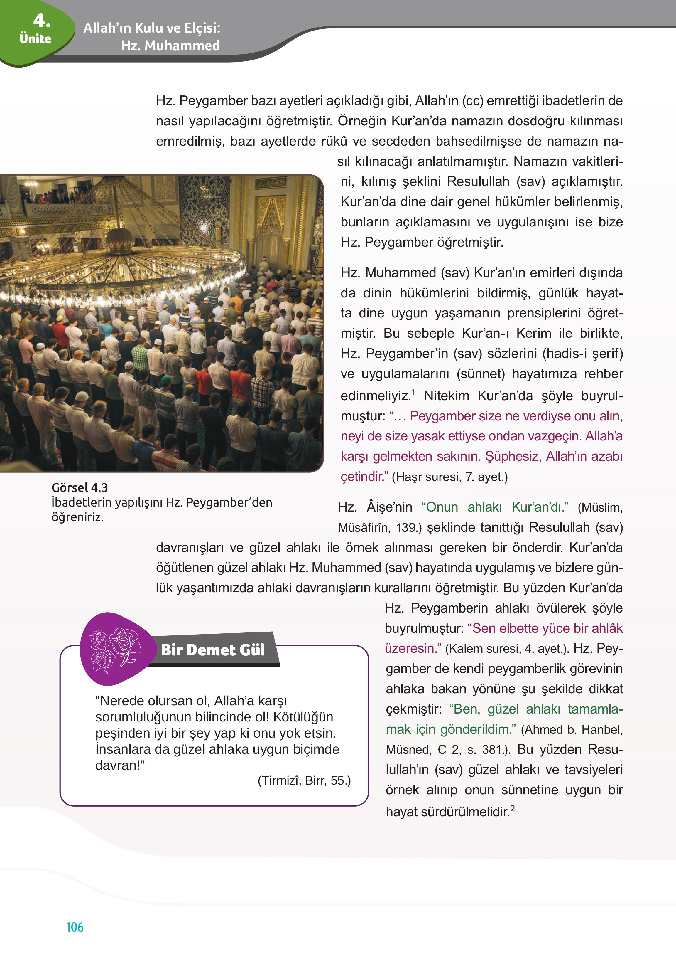 7. Sınıf Meb Yayınları Din Kültürü Ve Ahlak Bilgisi Ders Kitabı Sayfa 106 Cevapları 7. Sınıf Meb Yayınları Din Kültürü Ve Ahlak Bilgisi Ders Kitabı Sayfa 106 Cevapları