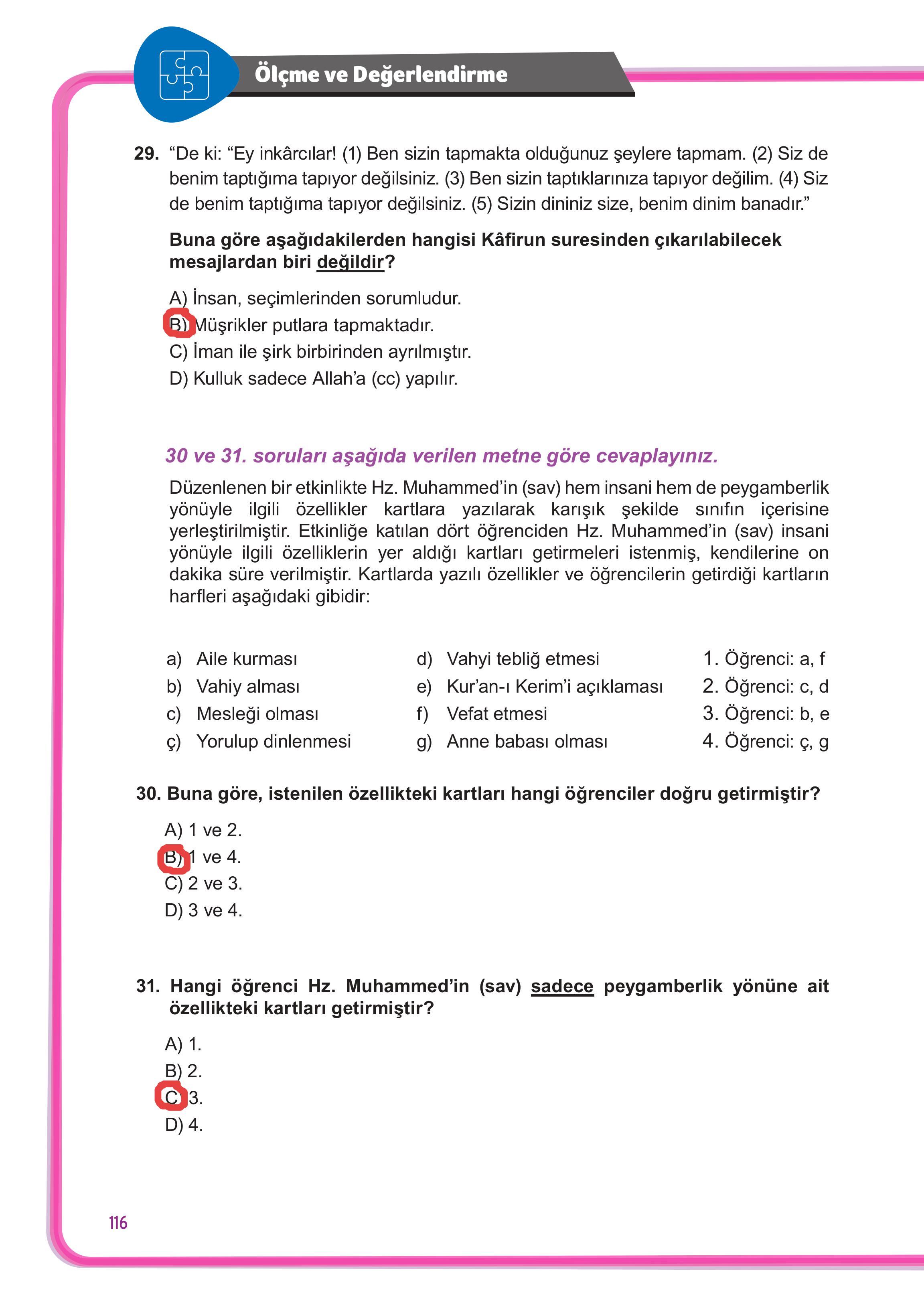 7. Sınıf Meb Yayınları Din Kültürü Ve Ahlak Bilgisi Ders Kitabı Sayfa 116 Cevapları 7. Sınıf Meb Yayınları Din Kültürü Ve Ahlak Bilgisi Ders Kitabı Sayfa 116 Cevapları