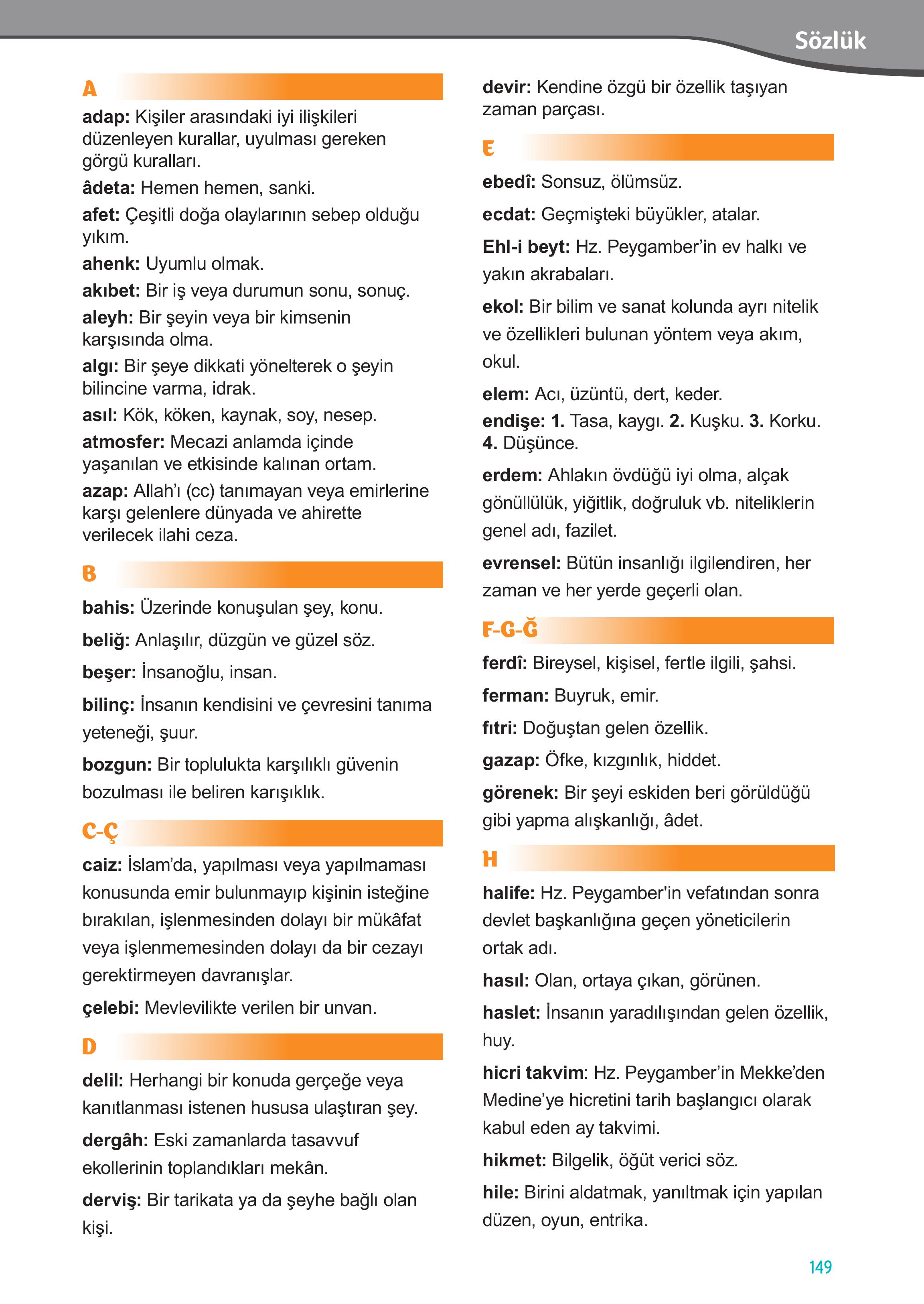 7. Sınıf Meb Yayınları Din Kültürü Ve Ahlak Bilgisi Ders Kitabı Sayfa 149 Cevapları 7. Sınıf Meb Yayınları Din Kültürü Ve Ahlak Bilgisi Ders Kitabı Sayfa 149 Cevapları