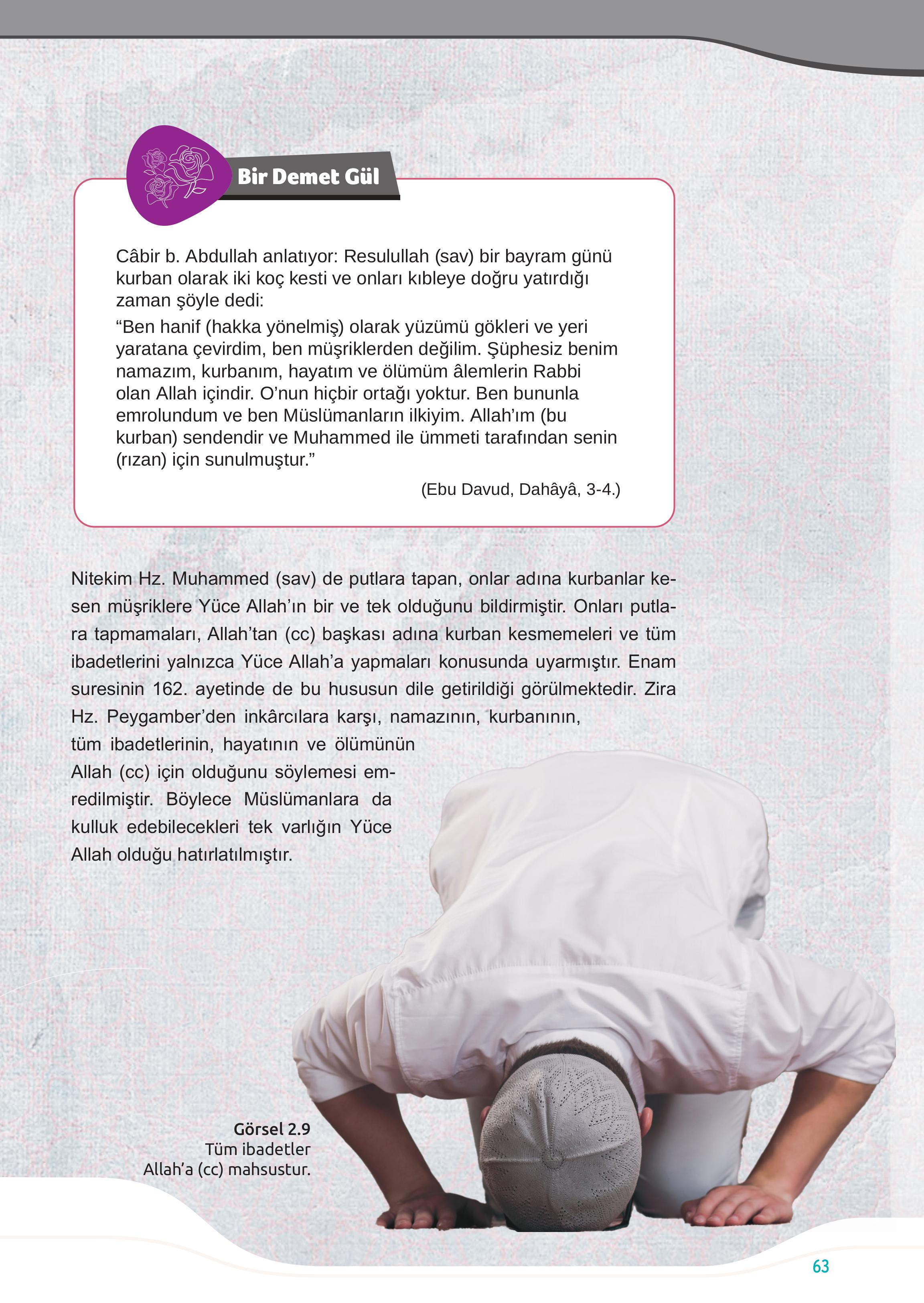 7. Sınıf Meb Yayınları Din Kültürü Ve Ahlak Bilgisi Ders Kitabı Sayfa 63 Cevapları 7. Sınıf Meb Yayınları Din Kültürü Ve Ahlak Bilgisi Ders Kitabı Sayfa 63 Cevapları