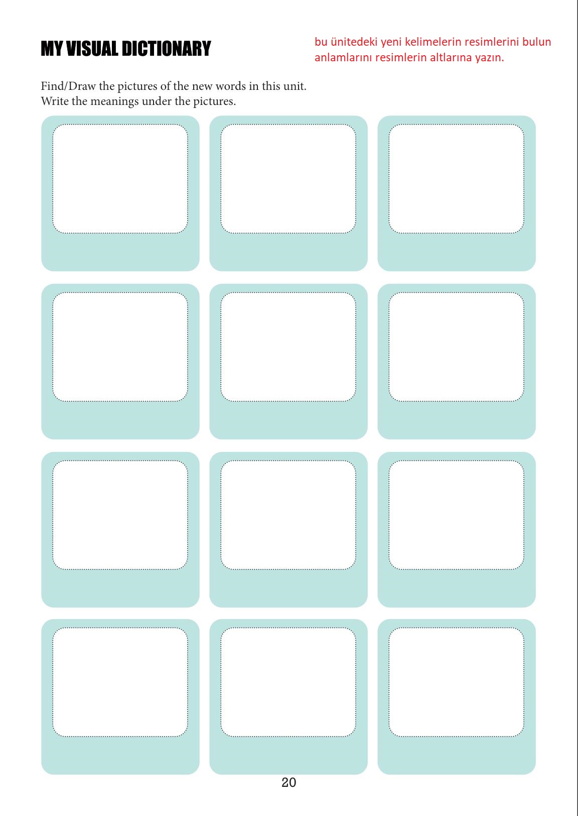 7. Sınıf Meb Yayınları İngilizce Ders Kitabı Sayfa 20 Cevapları