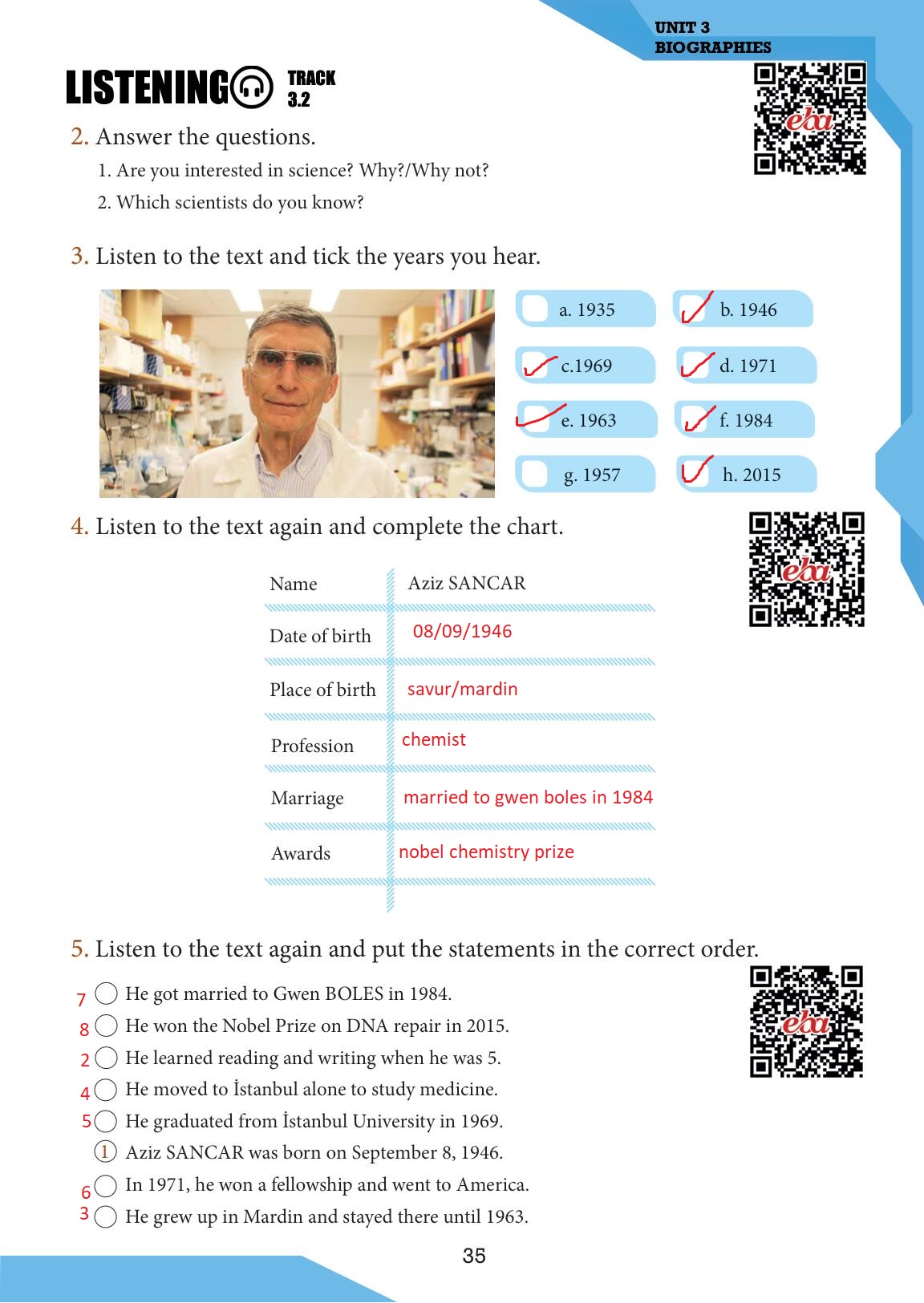 7. Sınıf Meb Yayınları İngilizce Ders Kitabı Sayfa 35 Cevapları