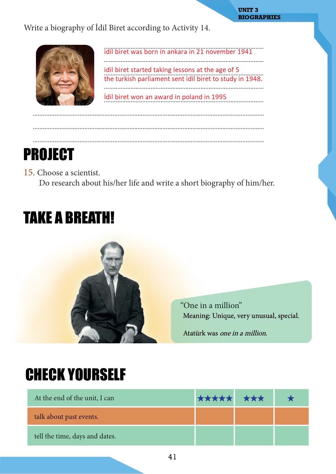 7. Sınıf Meb Yayınları İngilizce Ders Kitabı Sayfa 41 Cevapları