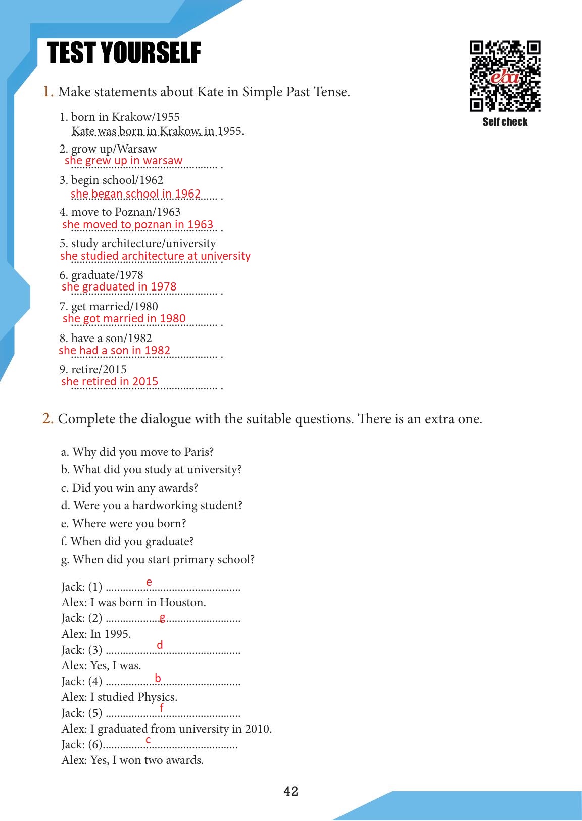 7. Sınıf Meb Yayınları İngilizce Ders Kitabı Sayfa 42 Cevapları