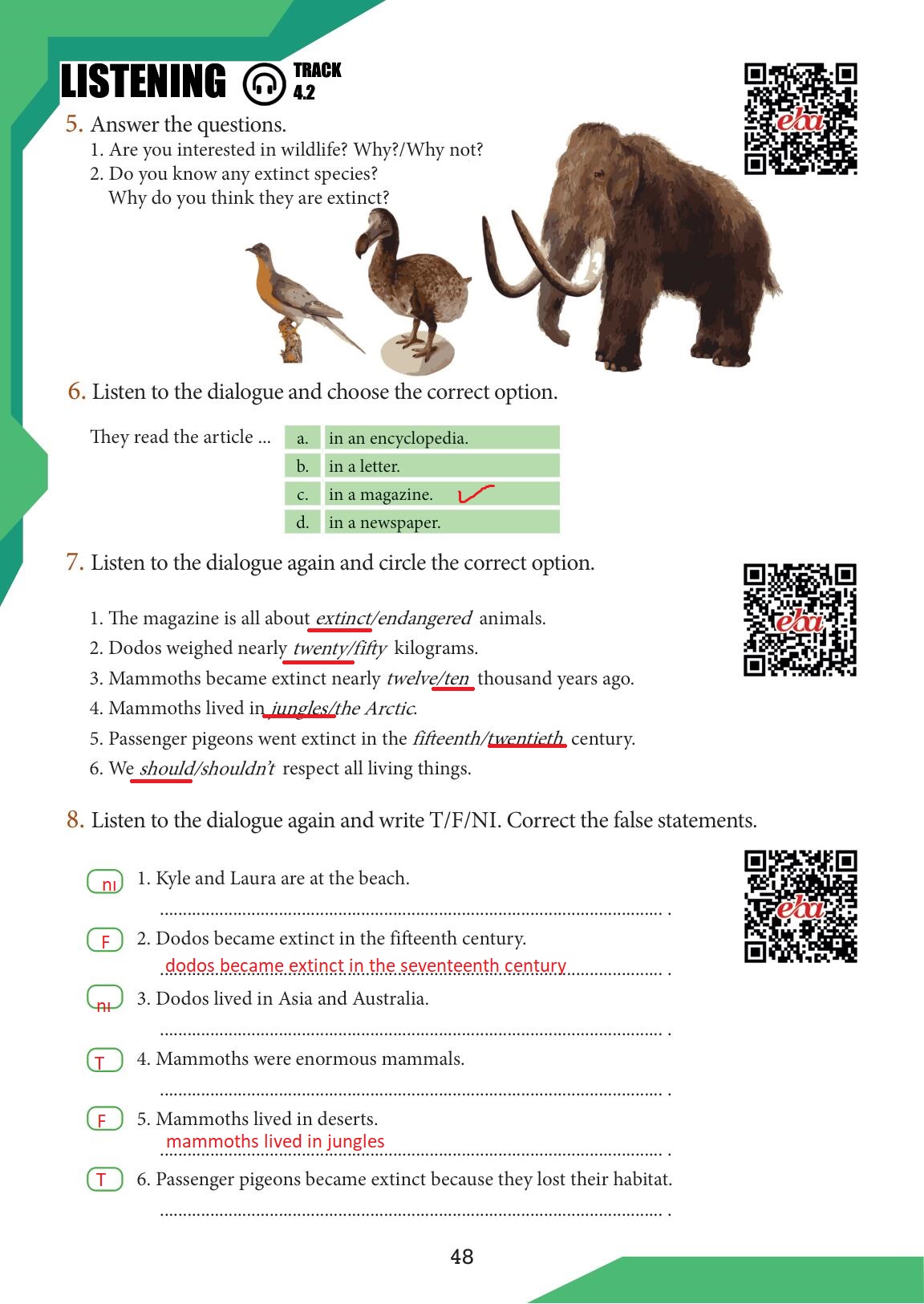 7. Sınıf Meb Yayınları İngilizce Ders Kitabı Sayfa 48 Cevapları