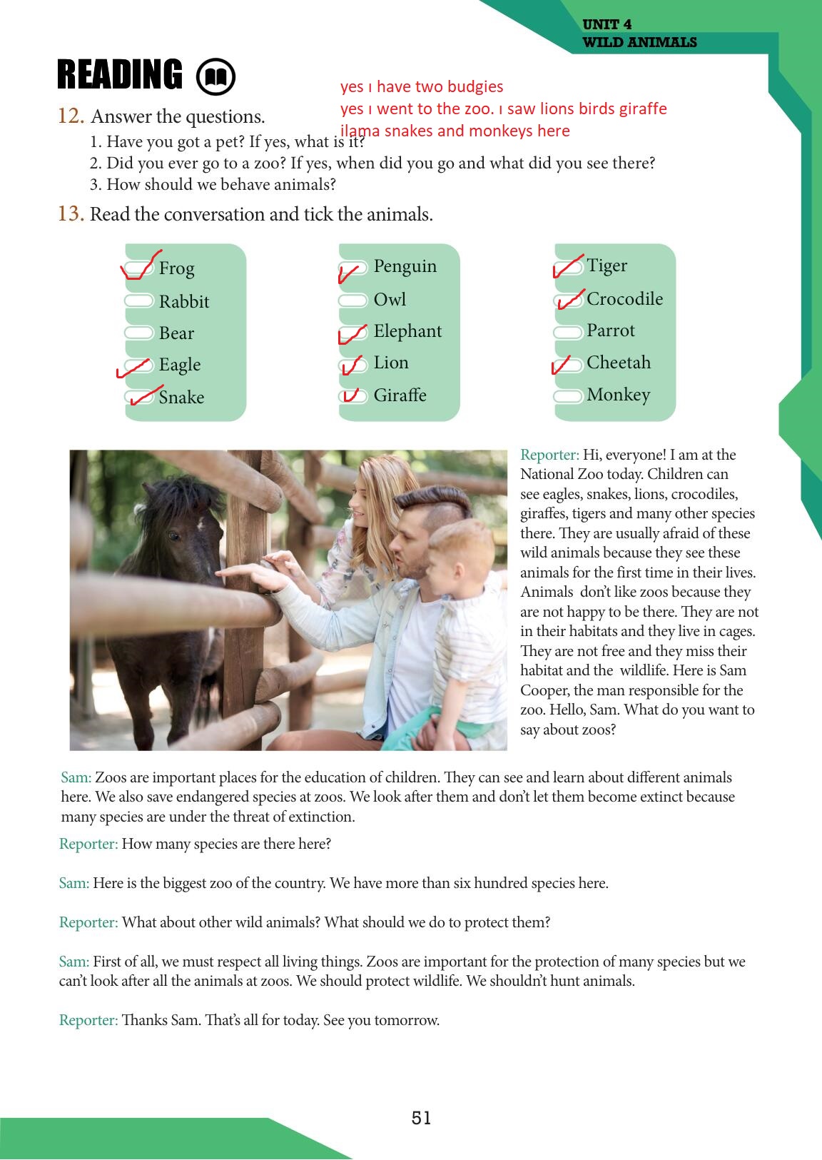 7. Sınıf Meb Yayınları İngilizce Ders Kitabı Sayfa 51 Cevapları