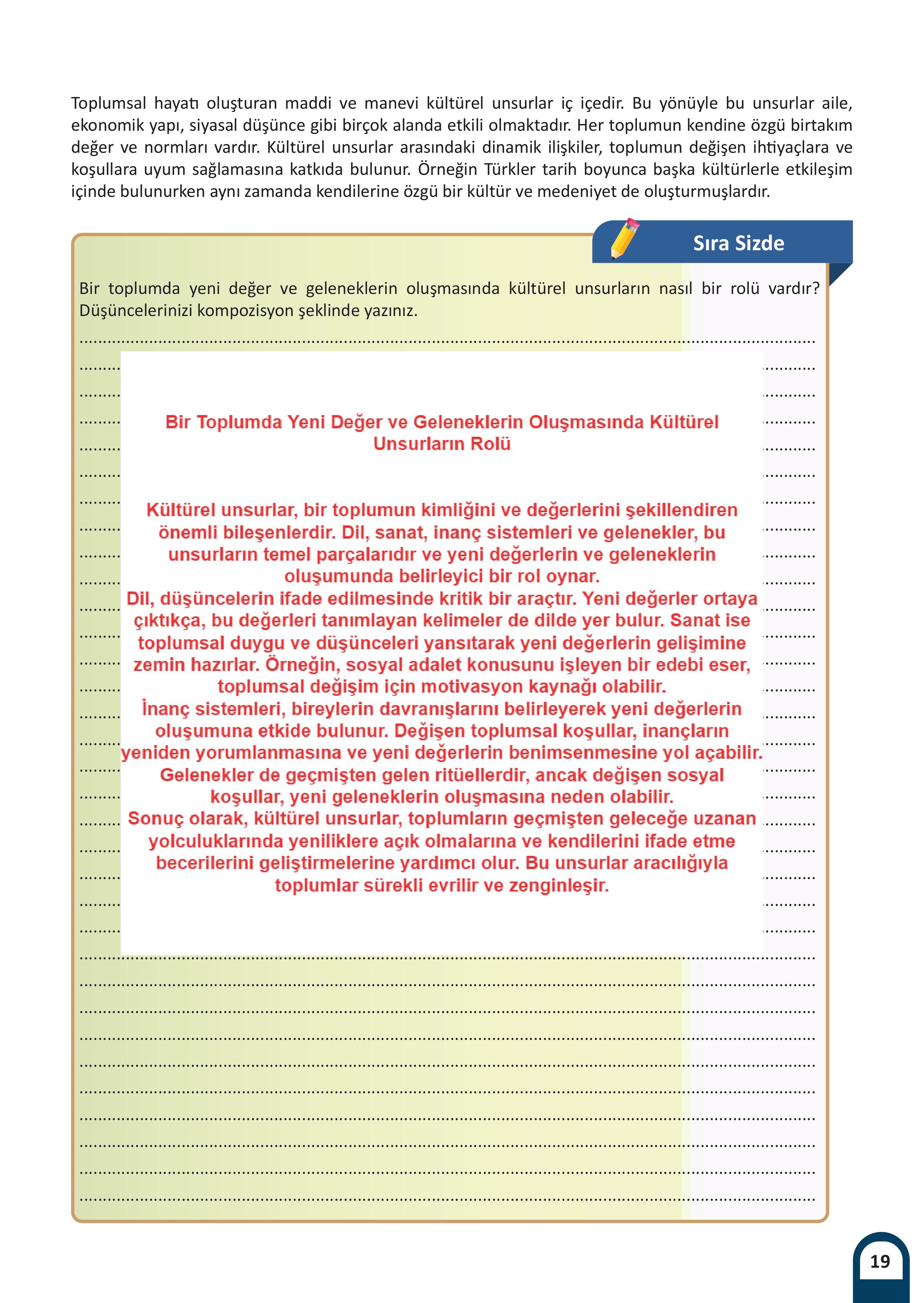 7. Sınıf Meb Yayınları Kültür Ve Medeniyetimize Yön Verenler Ders Kitabı Sayfa 20 Cevapları