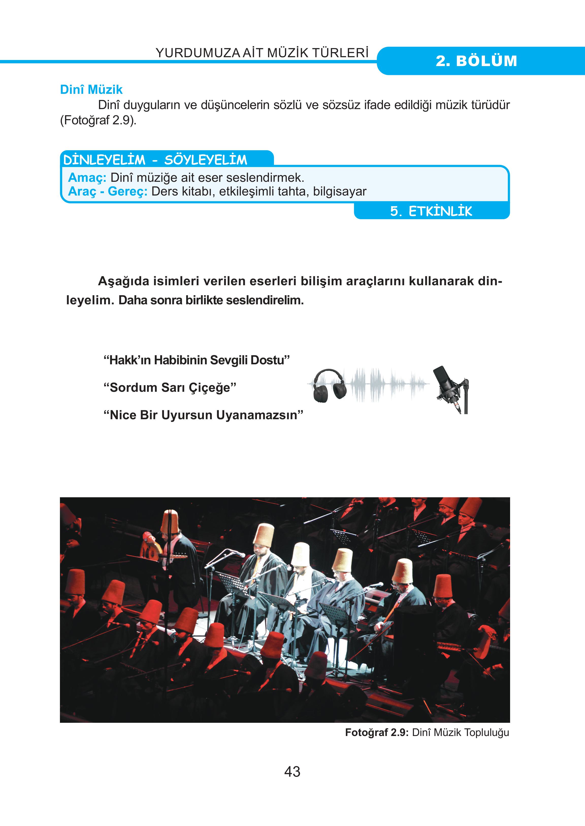 7. Sınıf Meb Yayınları Müzik Ders Kitabı Sayfa 43 Cevapları 7. Sınıf Meb Yayınları Müzik Ders Kitabı Sayfa 43 Cevapları
