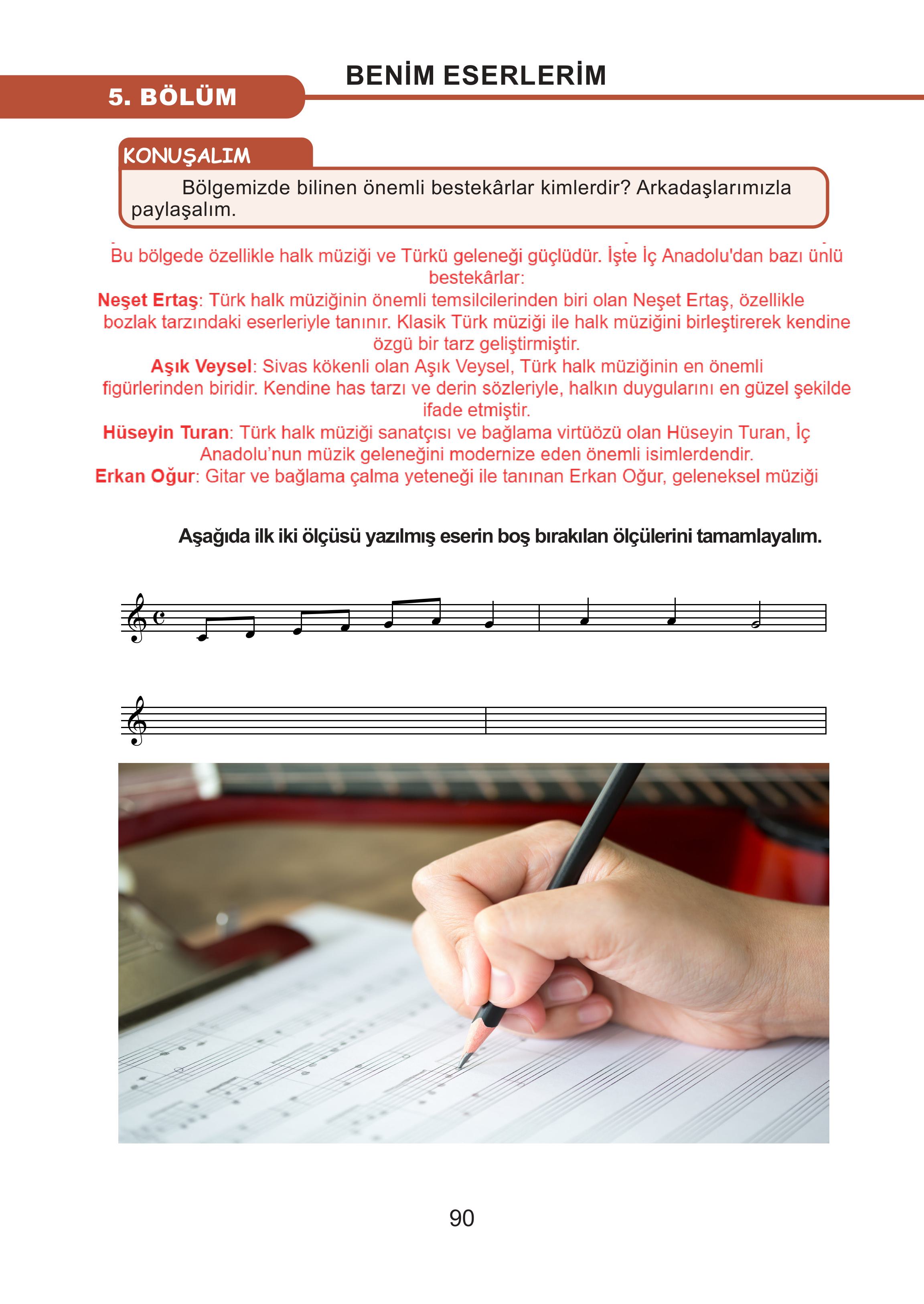 7. Sınıf Meb Yayınları Müzik Ders Kitabı Sayfa 90 Cevapları 7. Sınıf Meb Yayınları Müzik Ders Kitabı Sayfa 90 Cevapları
