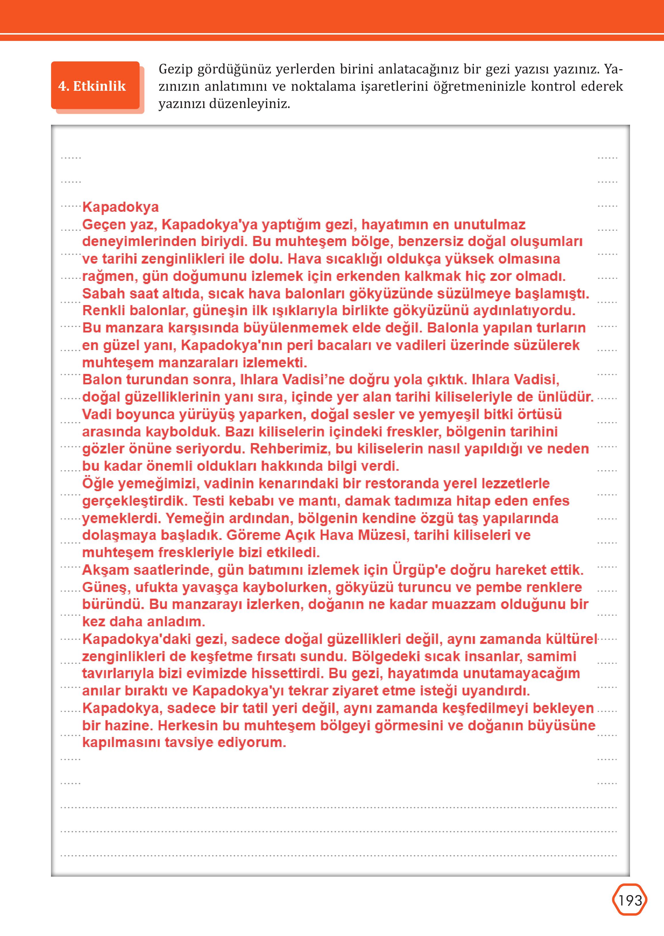 7. Sınıf Meb Yayınları Türkçe Ders Kitabı Sayfa 193 Cevapları 7. Sınıf Meb Yayınları Türkçe Ders Kitabı Sayfa 193 Cevapları
