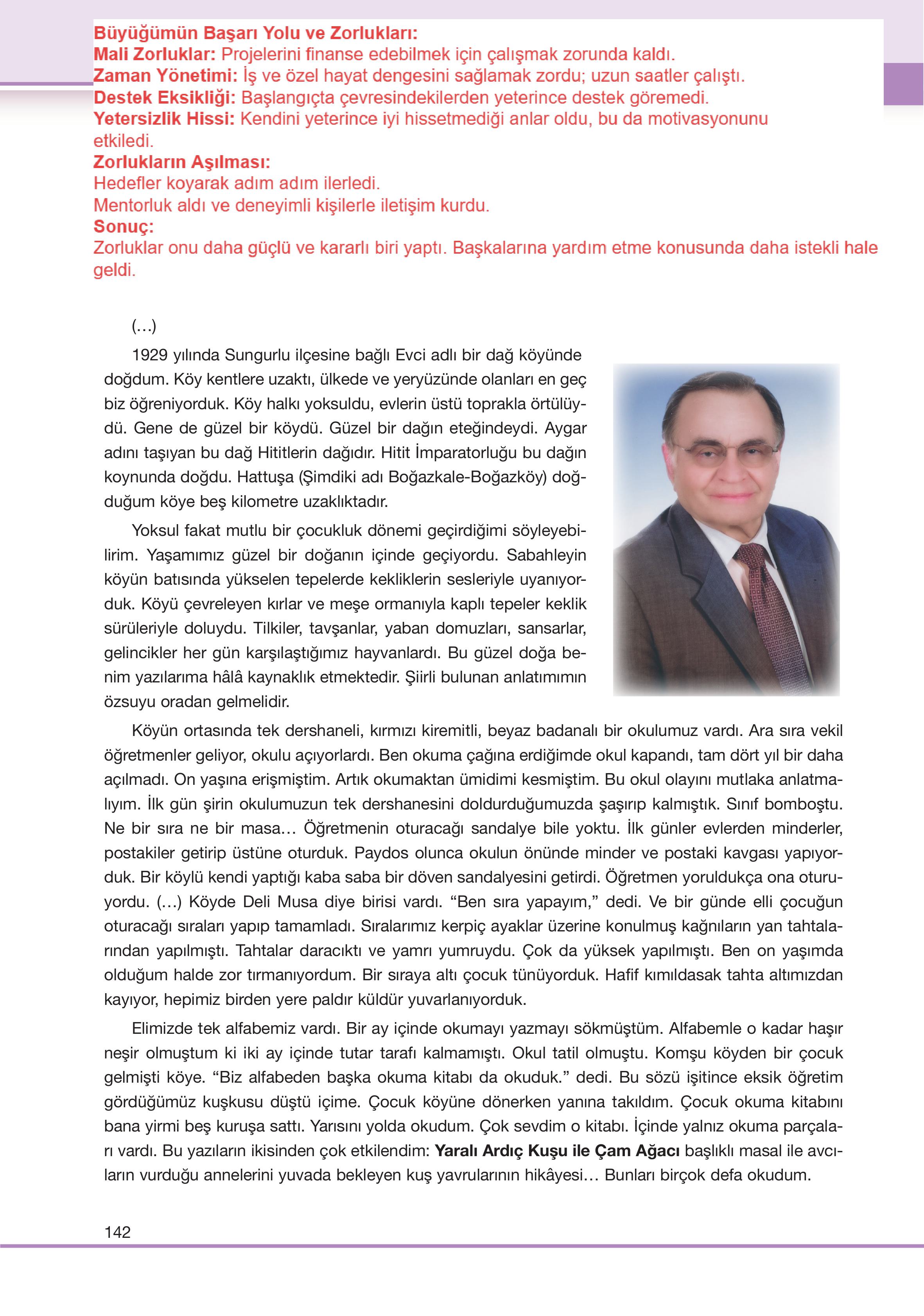7. Sınıf Özgün Yayıncılık Türkçe Ders Kitabı Sayfa 142 Cevapları
