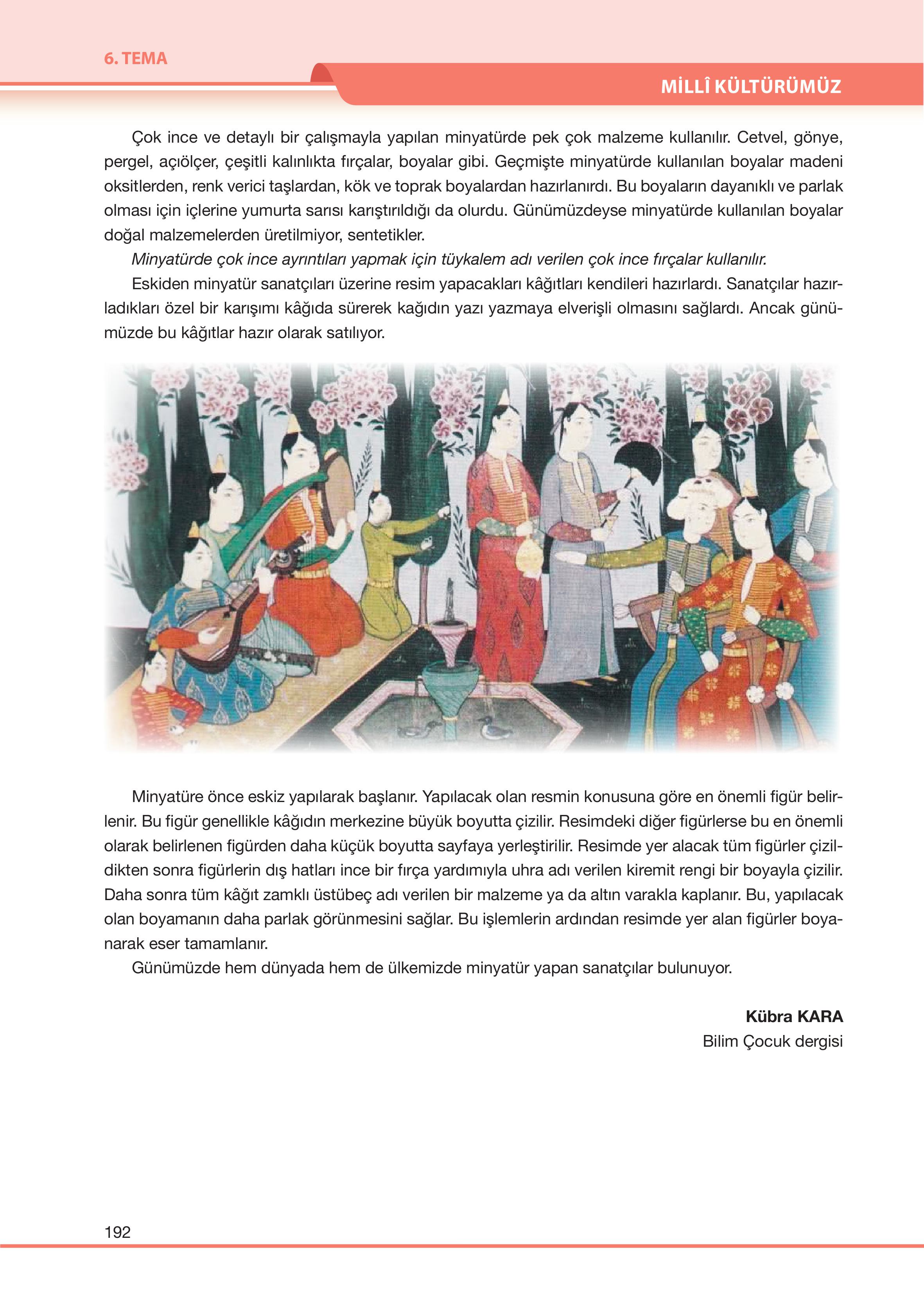 7. Sınıf Özgün Yayıncılık Türkçe Ders Kitabı Sayfa 192 Cevapları