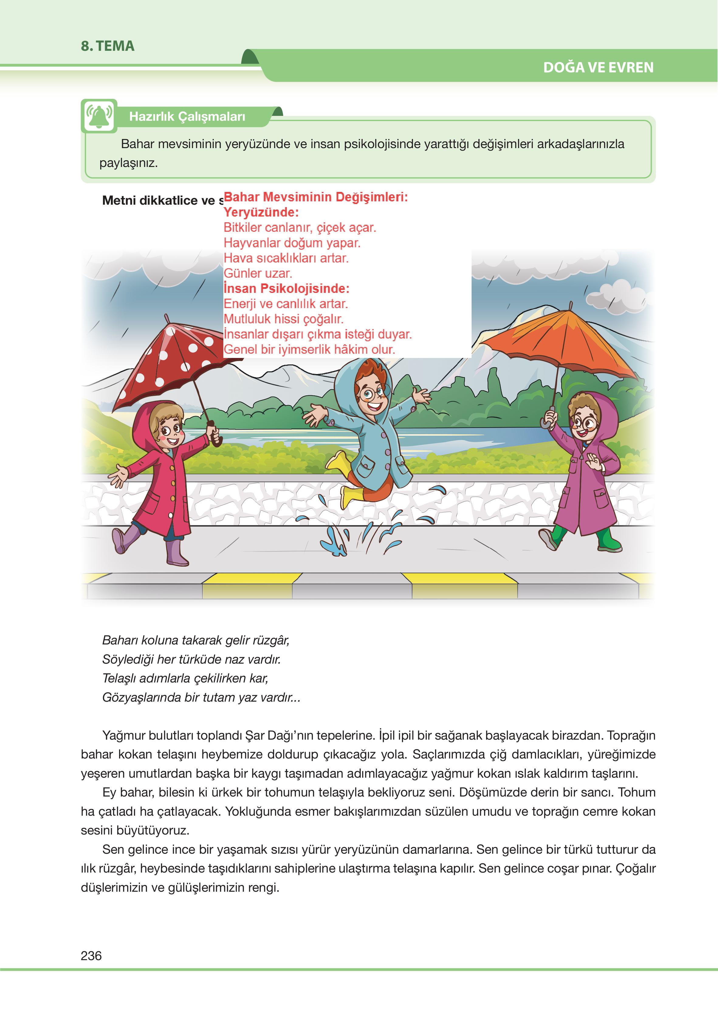 7. Sınıf Özgün Yayıncılık Türkçe Ders Kitabı Sayfa 236 Cevapları 7. Sınıf Özgün Yayıncılık Türkçe Ders Kitabı Sayfa 236 Cevapları