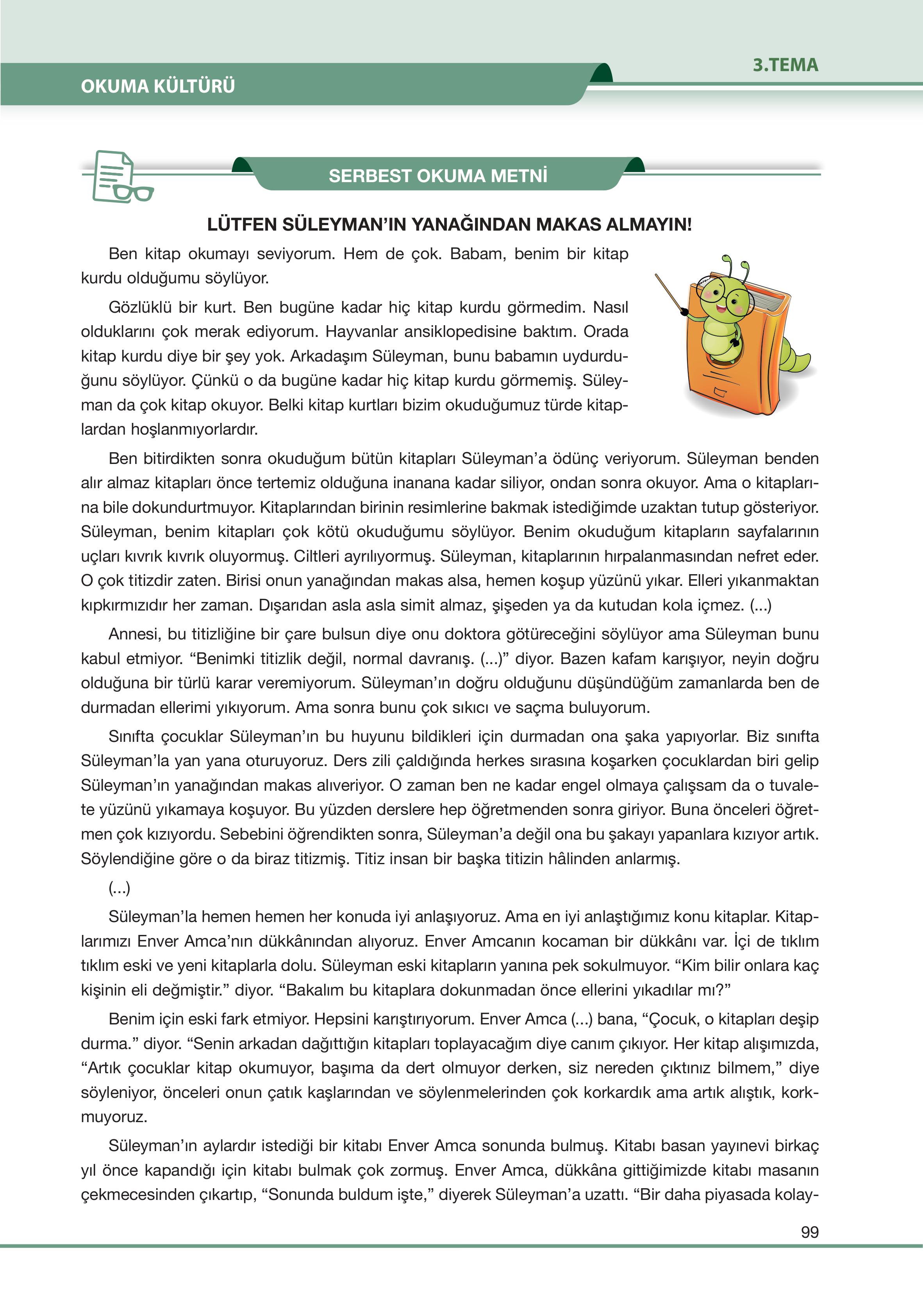 7. Sınıf Özgün Yayıncılık Türkçe Ders Kitabı Sayfa 99 Cevapları