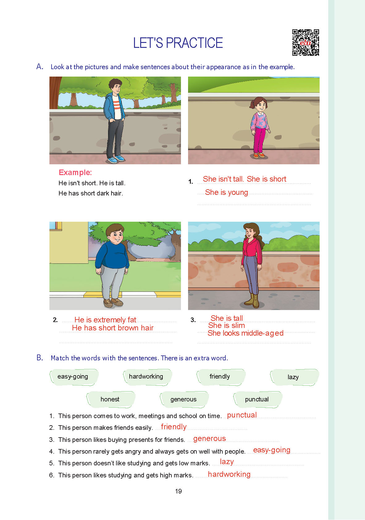 7. Sınıf Yıldırım Yayınları İngilizce Ders Kitabı Sayfa 019 Cevapları