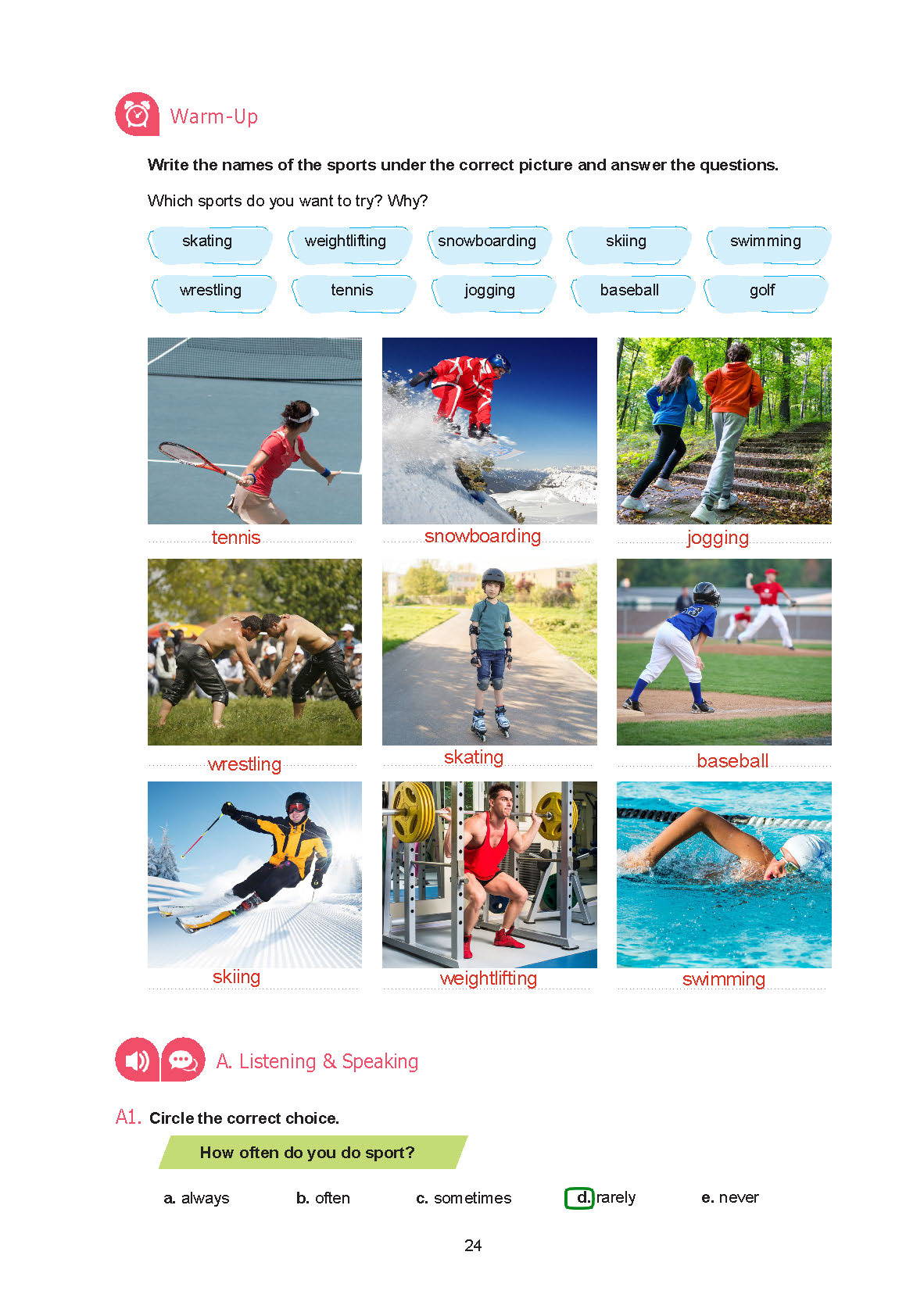 7. Sınıf Yıldırım Yayınları İngilizce Ders Kitabı Sayfa 024 Cevapları