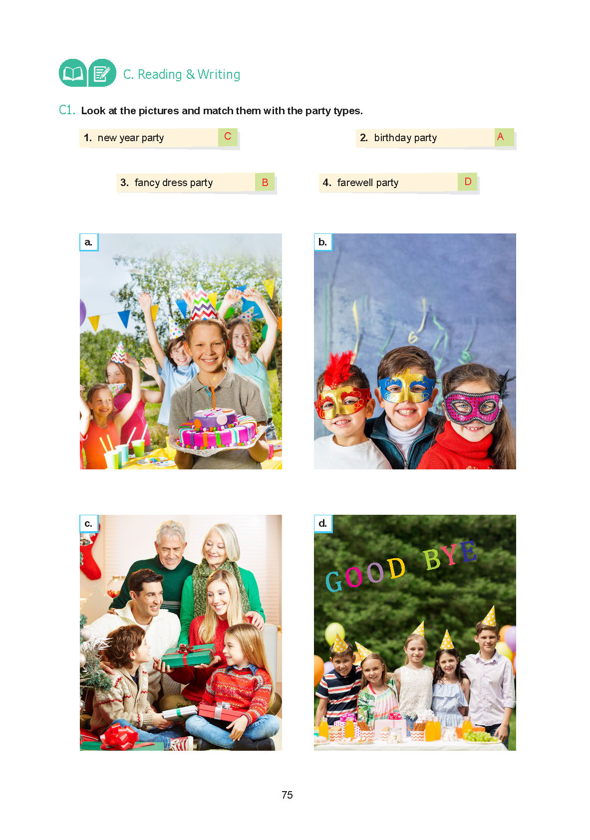 7. Sınıf Yıldırım Yayınları İngilizce Ders Kitabı Sayfa 075 Cevapları