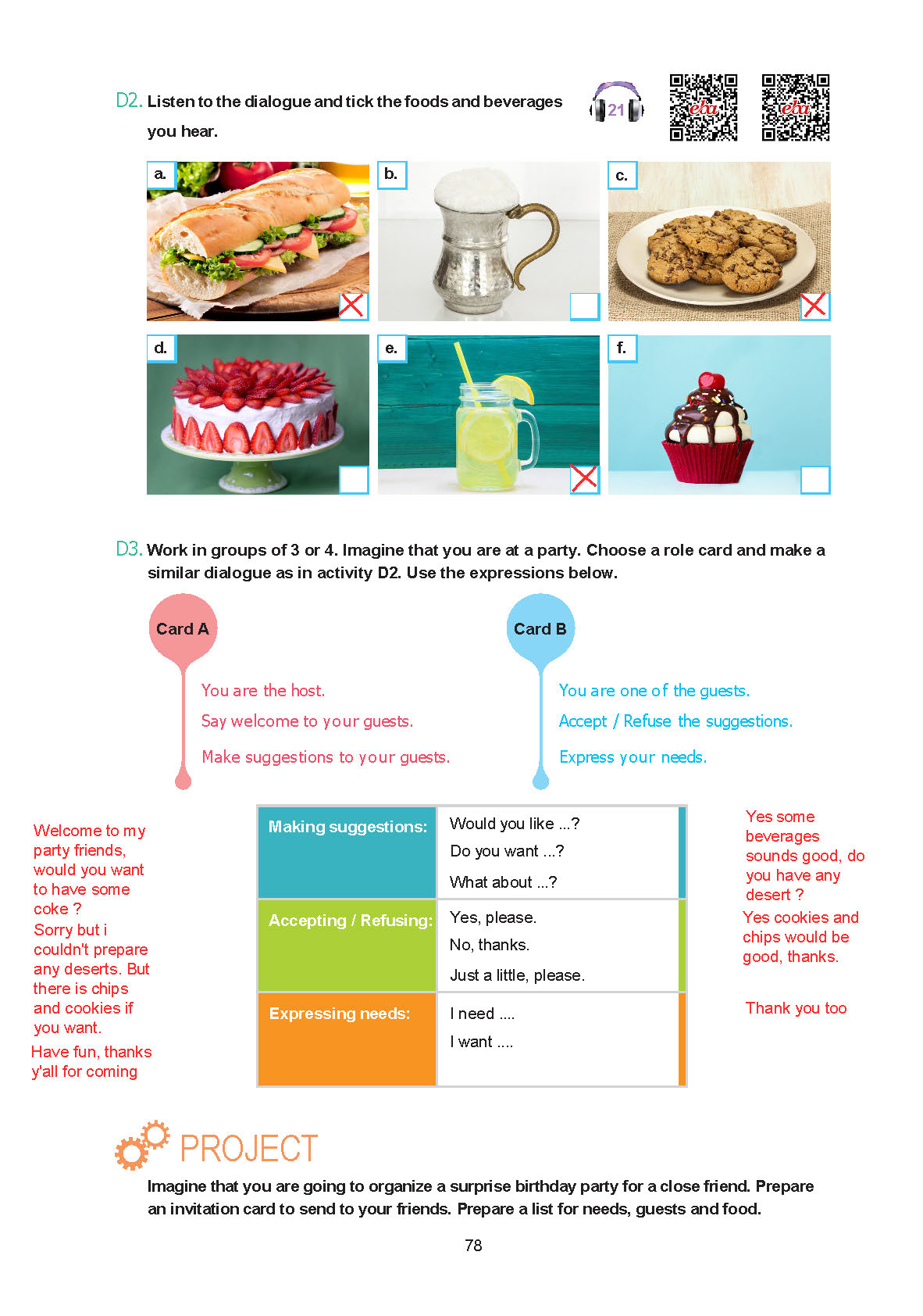 7. Sınıf Yıldırım Yayınları İngilizce Ders Kitabı Sayfa 078 Cevapları