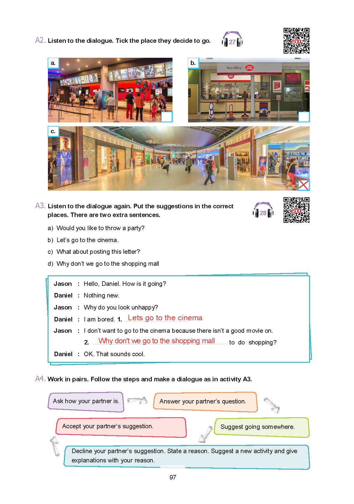 7. Sınıf Yıldırım Yayınları İngilizce Ders Kitabı Sayfa 097 Cevapları