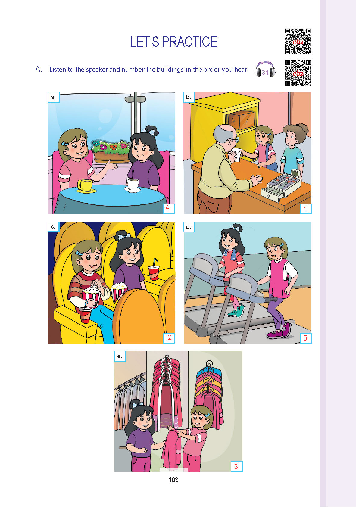 7. Sınıf Yıldırım Yayınları İngilizce Ders Kitabı Sayfa 103 Cevapları