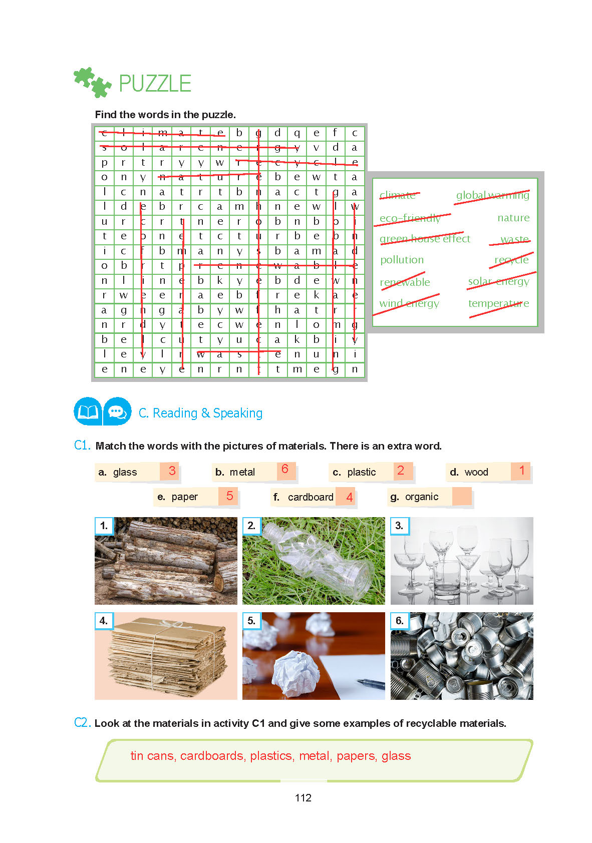 7. Sınıf Yıldırım Yayınları İngilizce Ders Kitabı Sayfa 112 Cevapları