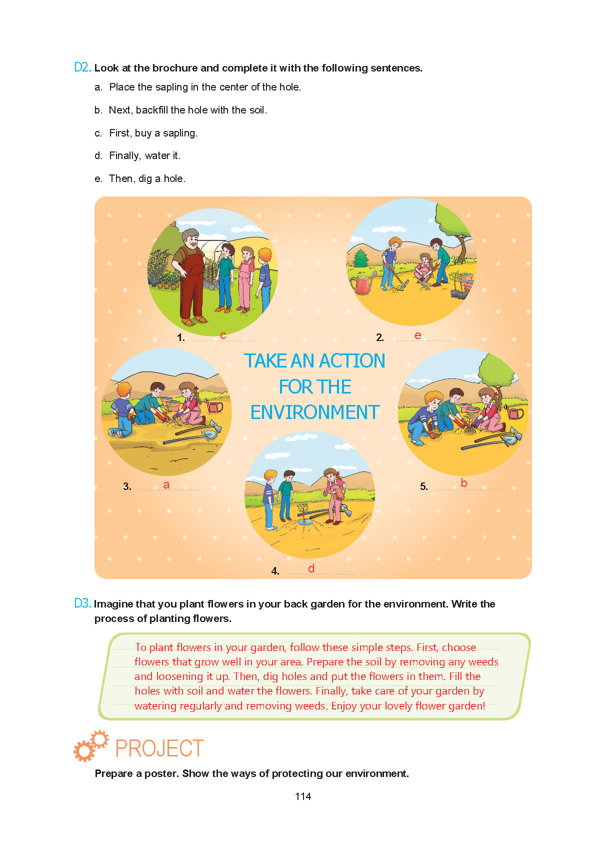 7. Sınıf Yıldırım Yayınları İngilizce Ders Kitabı Sayfa 114 Cevapları