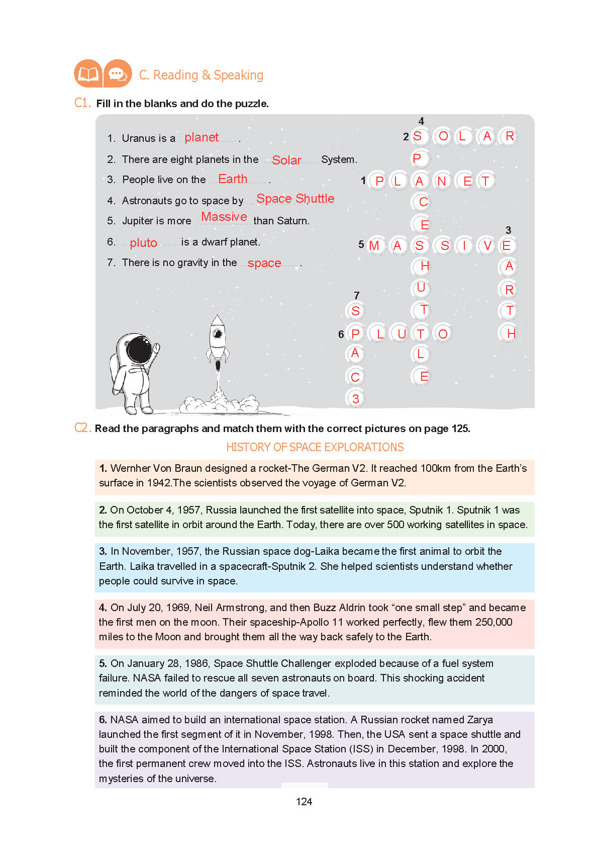 7. Sınıf Yıldırım Yayınları İngilizce Ders Kitabı Sayfa 124 Cevapları