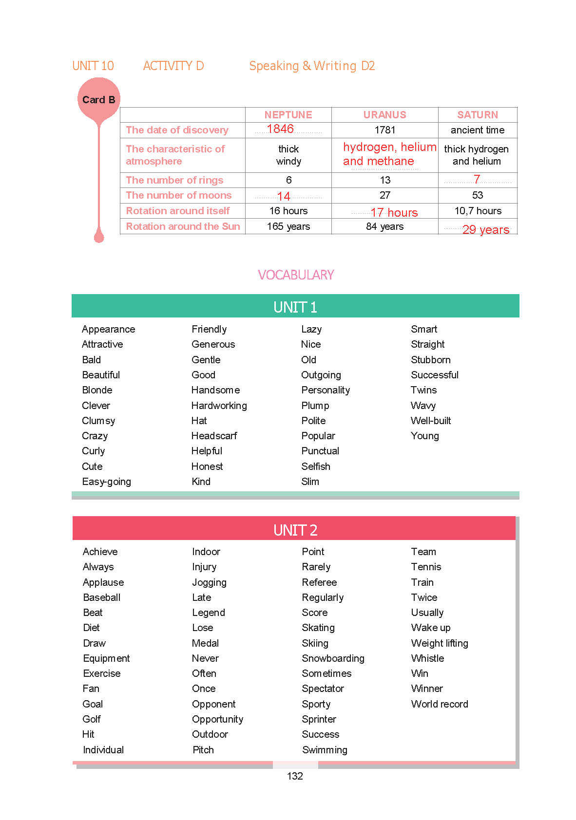 7. Sınıf Yıldırım Yayınları İngilizce Ders Kitabı Sayfa 132 Cevapları
