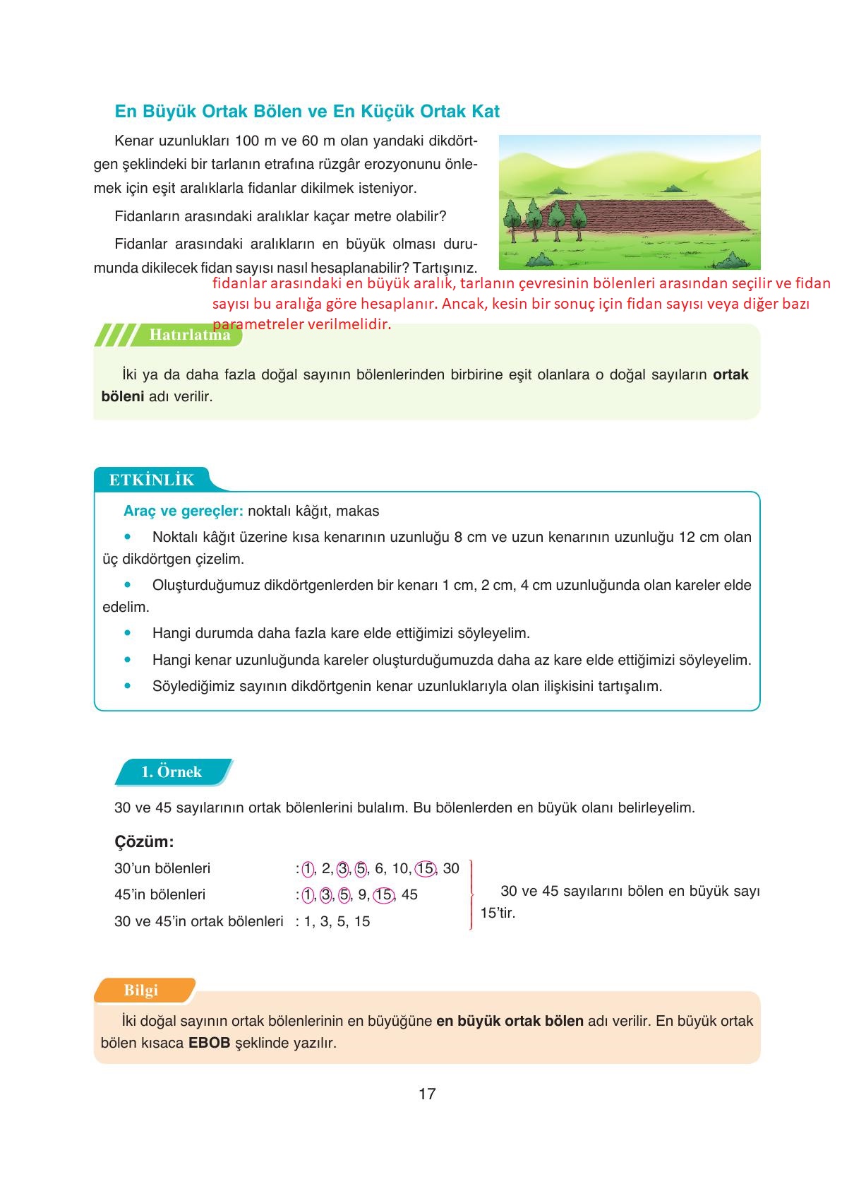 8. Sınıf Ada Yayıncılık Matematik Ders Kitabı Sayfa 17 Cevapları 8. Sınıf Ada Yayıncılık Matematik Ders Kitabı Sayfa 17 Cevapları