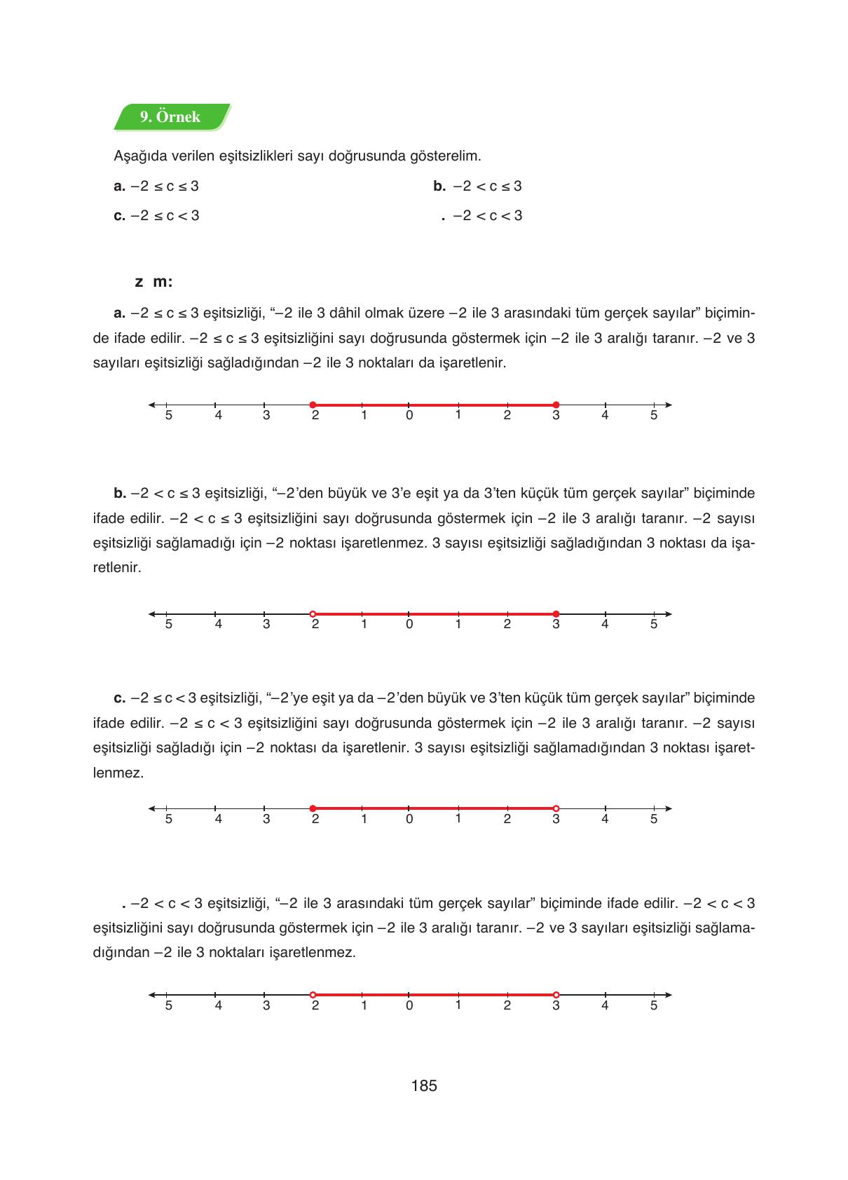 8. Sınıf Ada Yayıncılık Matematik Ders Kitabı Sayfa 185 Cevapları