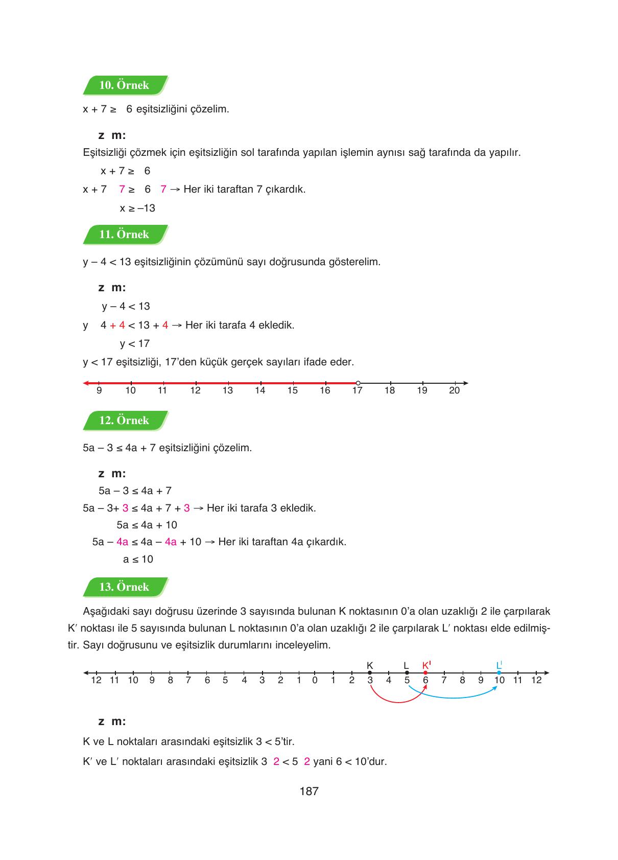 8. Sınıf Ada Yayıncılık Matematik Ders Kitabı Sayfa 187 Cevapları