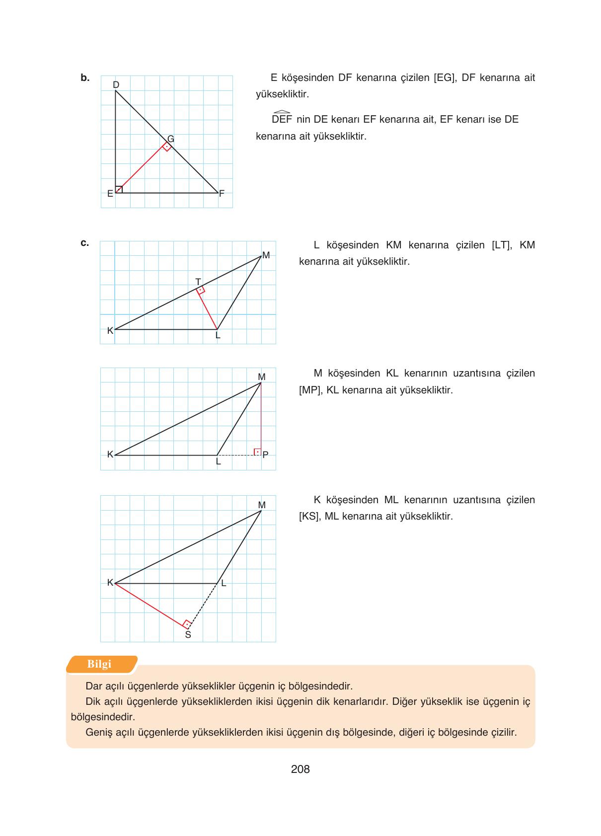 8. Sınıf Ada Yayıncılık Matematik Ders Kitabı Sayfa 208 Cevapları