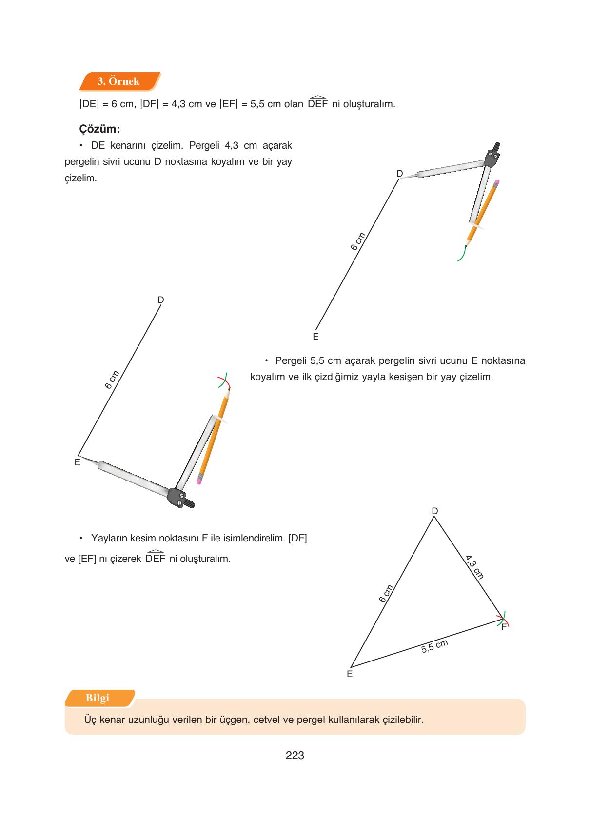 8. Sınıf Ada Yayıncılık Matematik Ders Kitabı Sayfa 223 Cevapları