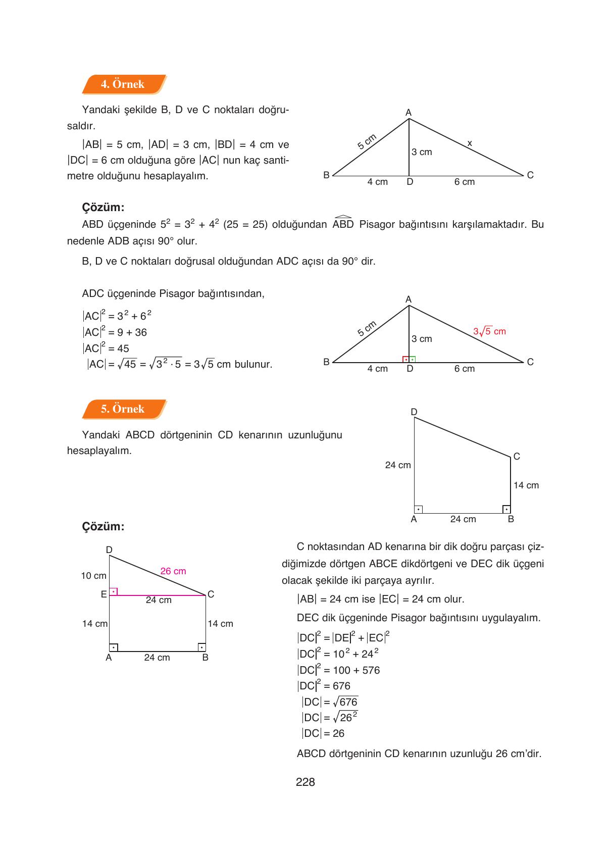 8. Sınıf Ada Yayıncılık Matematik Ders Kitabı Sayfa 228 Cevapları