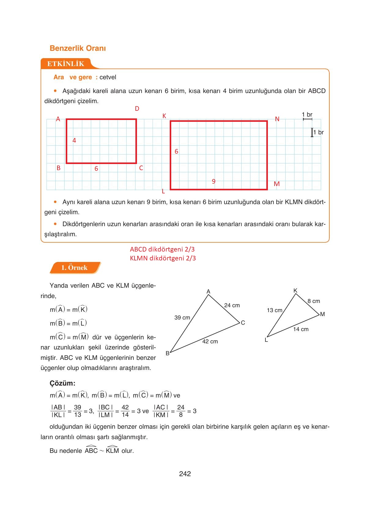 8. Sınıf Ada Yayıncılık Matematik Ders Kitabı Sayfa 242 Cevapları