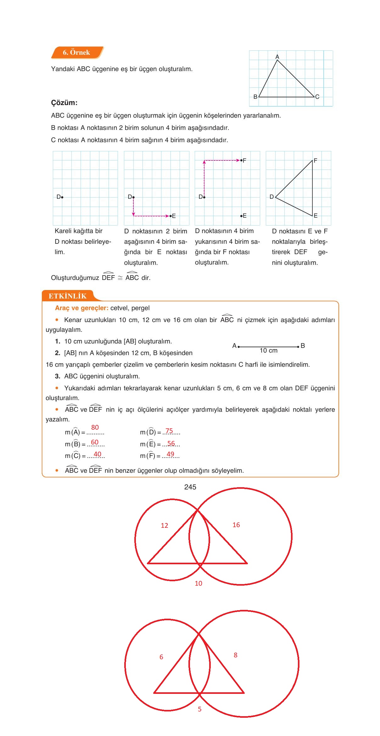 8. Sınıf Ada Yayıncılık Matematik Ders Kitabı Sayfa 245 Cevapları