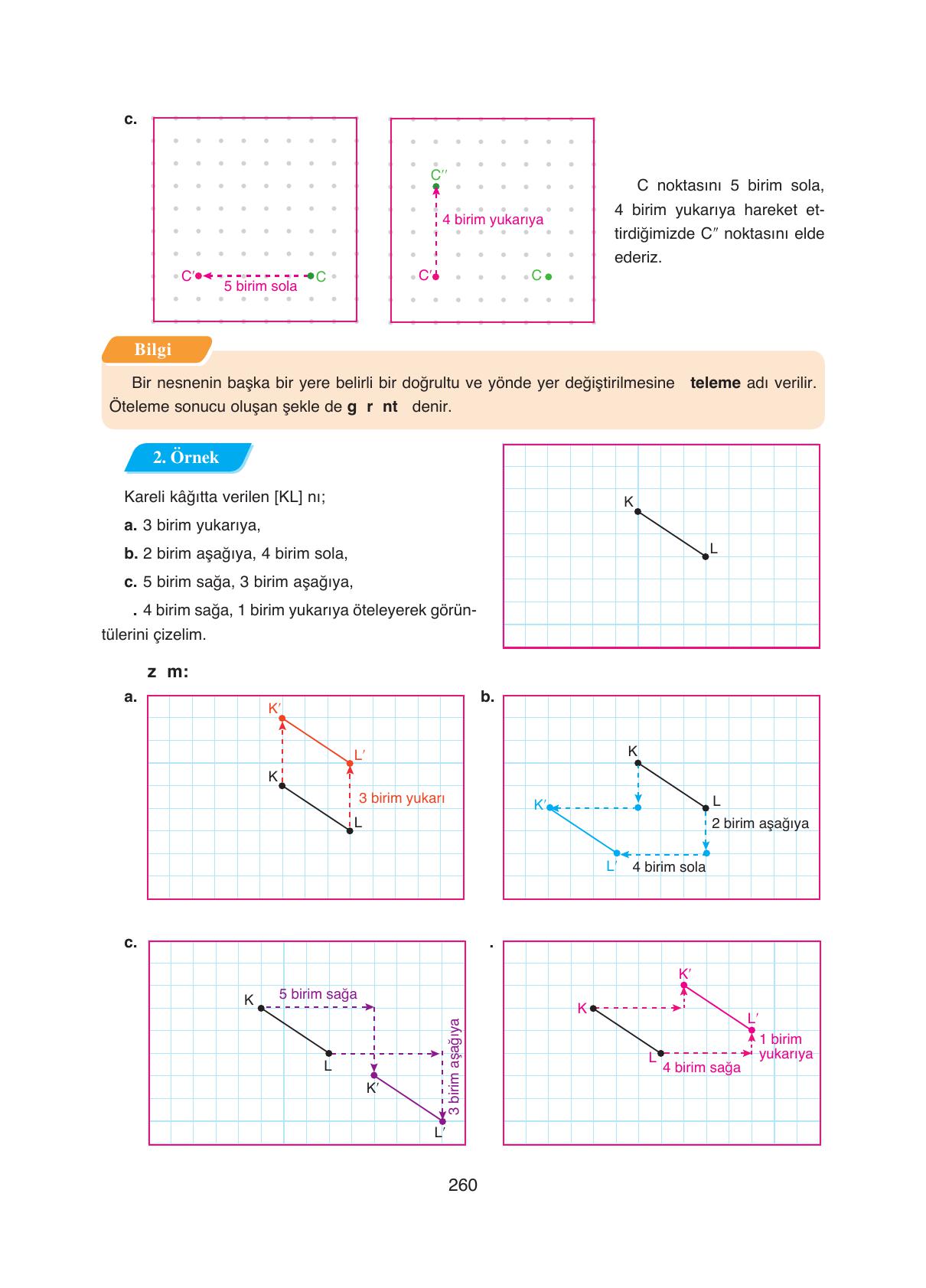 8. Sınıf Ada Yayıncılık Matematik Ders Kitabı Sayfa 260 Cevapları