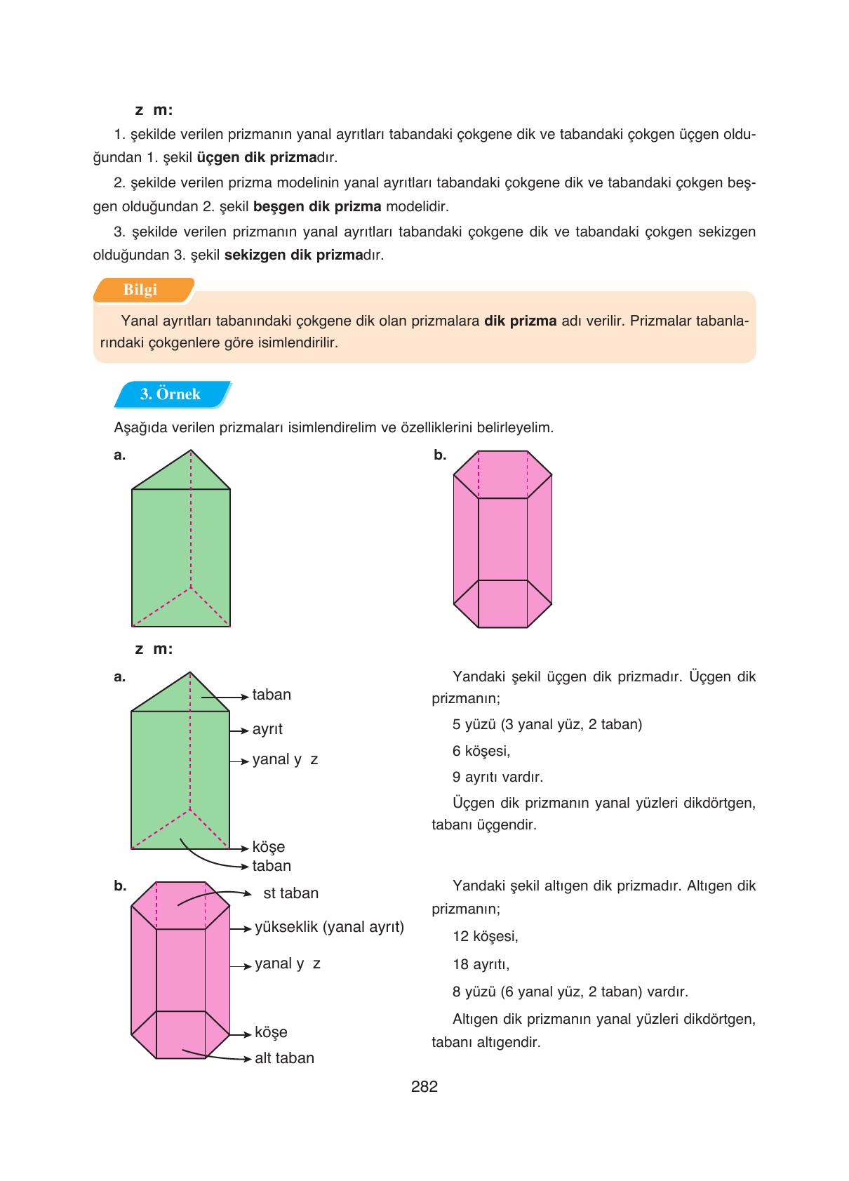 8. Sınıf Ada Yayıncılık Matematik Ders Kitabı Sayfa 282 Cevapları