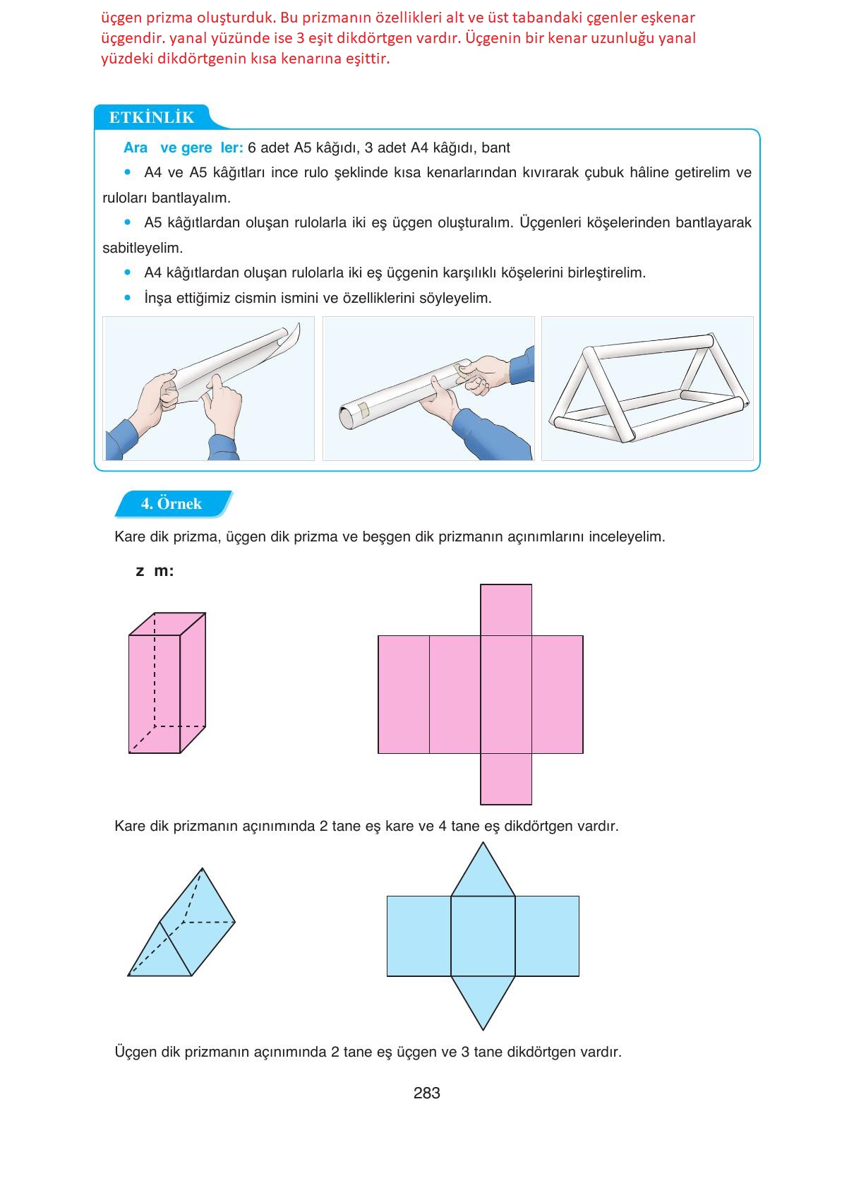 8. Sınıf Ada Yayıncılık Matematik Ders Kitabı Sayfa 283 Cevapları