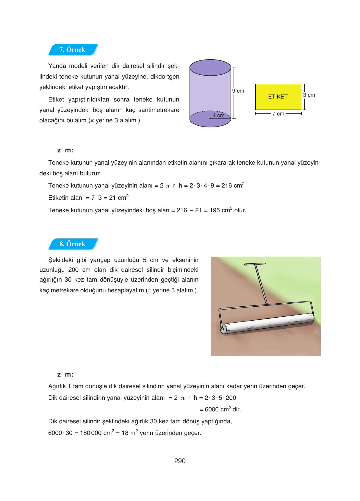 8. Sınıf Ada Yayıncılık Matematik Ders Kitabı Sayfa 290 Cevapları
