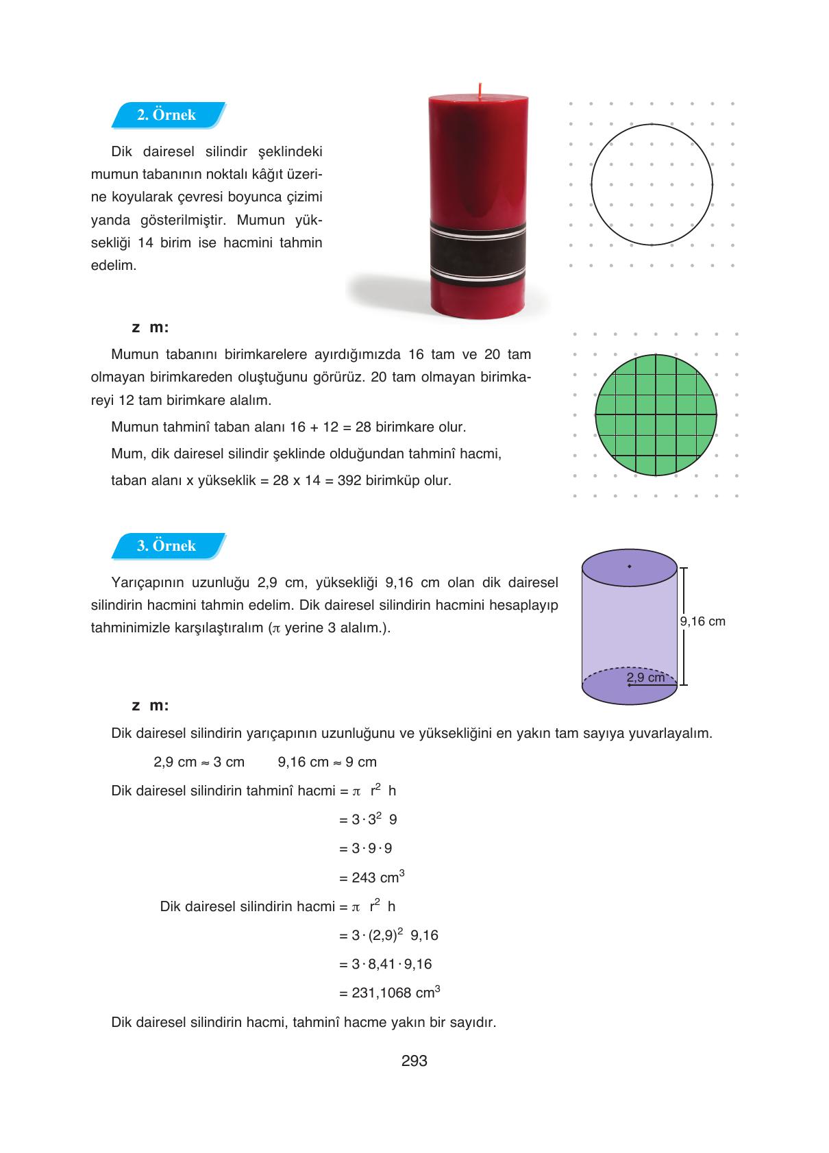 8. Sınıf Ada Yayıncılık Matematik Ders Kitabı Sayfa 293 Cevapları