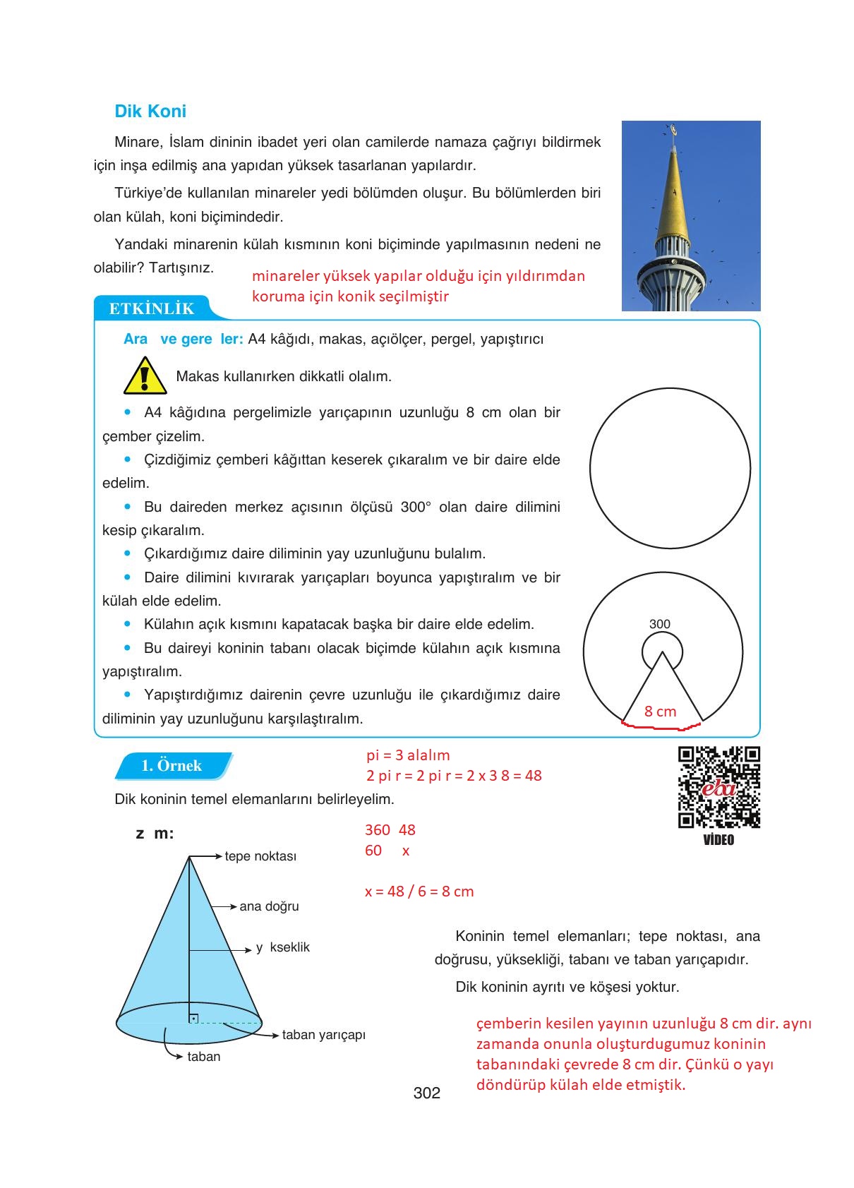 8. Sınıf Ada Yayıncılık Matematik Ders Kitabı Sayfa 302 Cevapları
