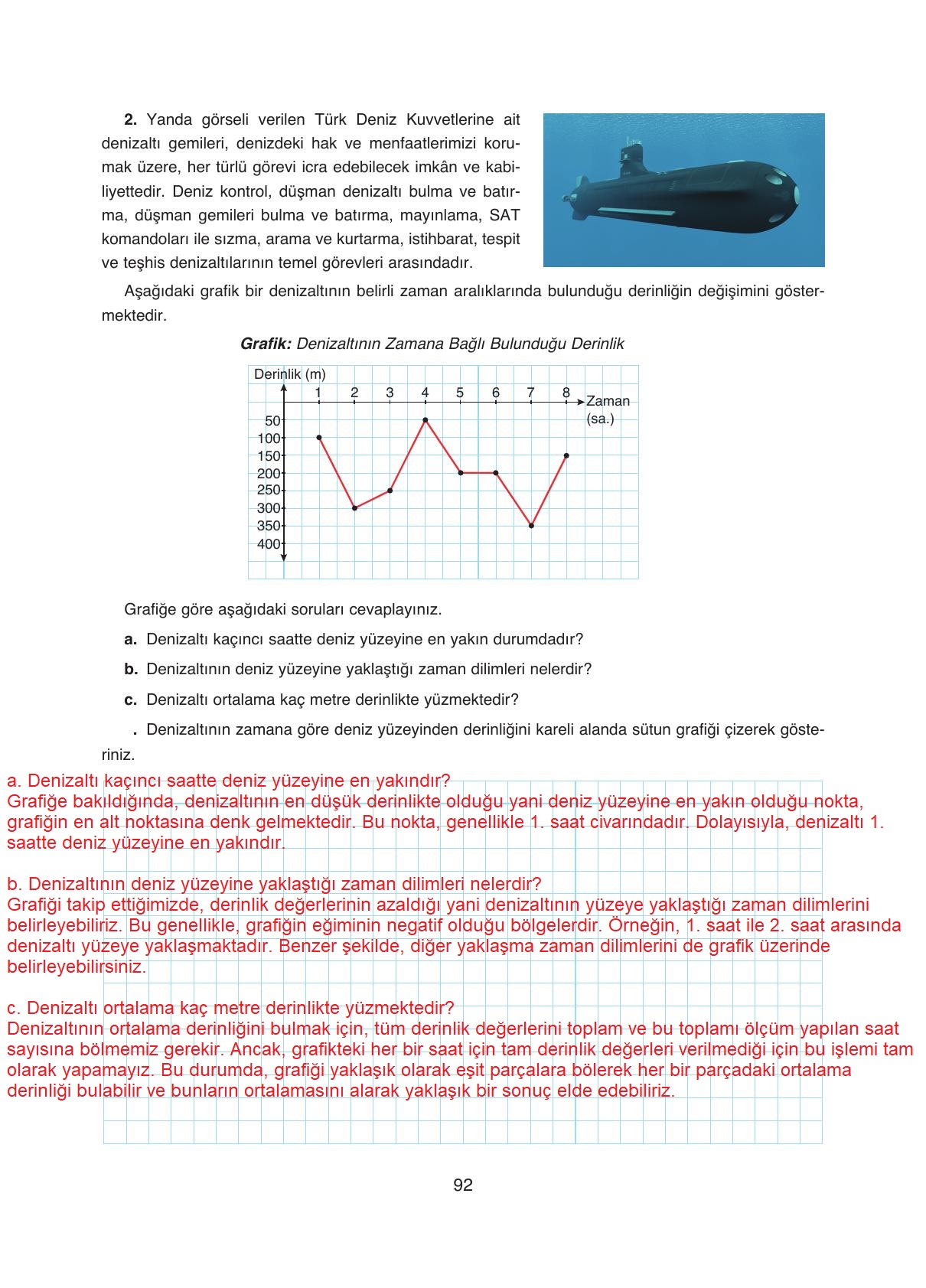 8. Sınıf Ada Yayıncılık Matematik Ders Kitabı Sayfa 92 Cevapları 8. Sınıf Ada Yayıncılık Matematik Ders Kitabı Sayfa 92 Cevapları