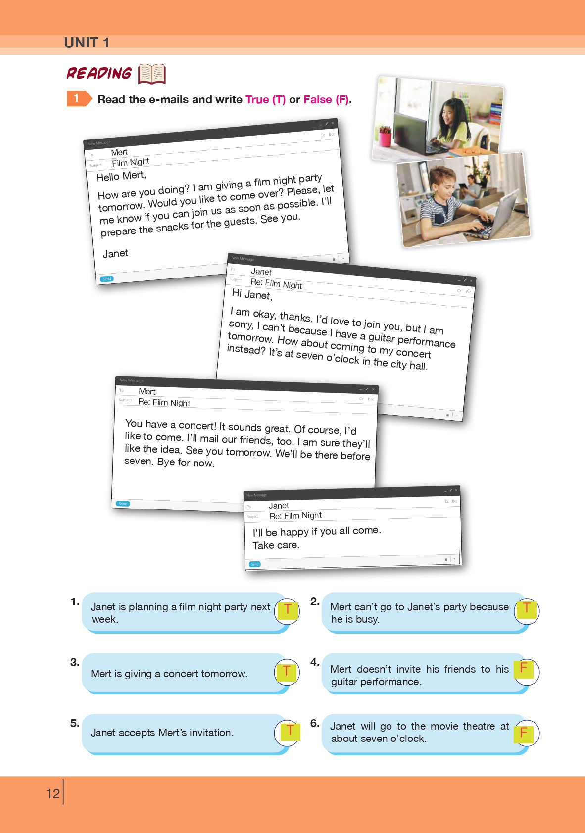 8. Sınıf Bilim Ve Kültür Yayınları İngilizce Ders Kitabı Sayfa 12 Cevapları